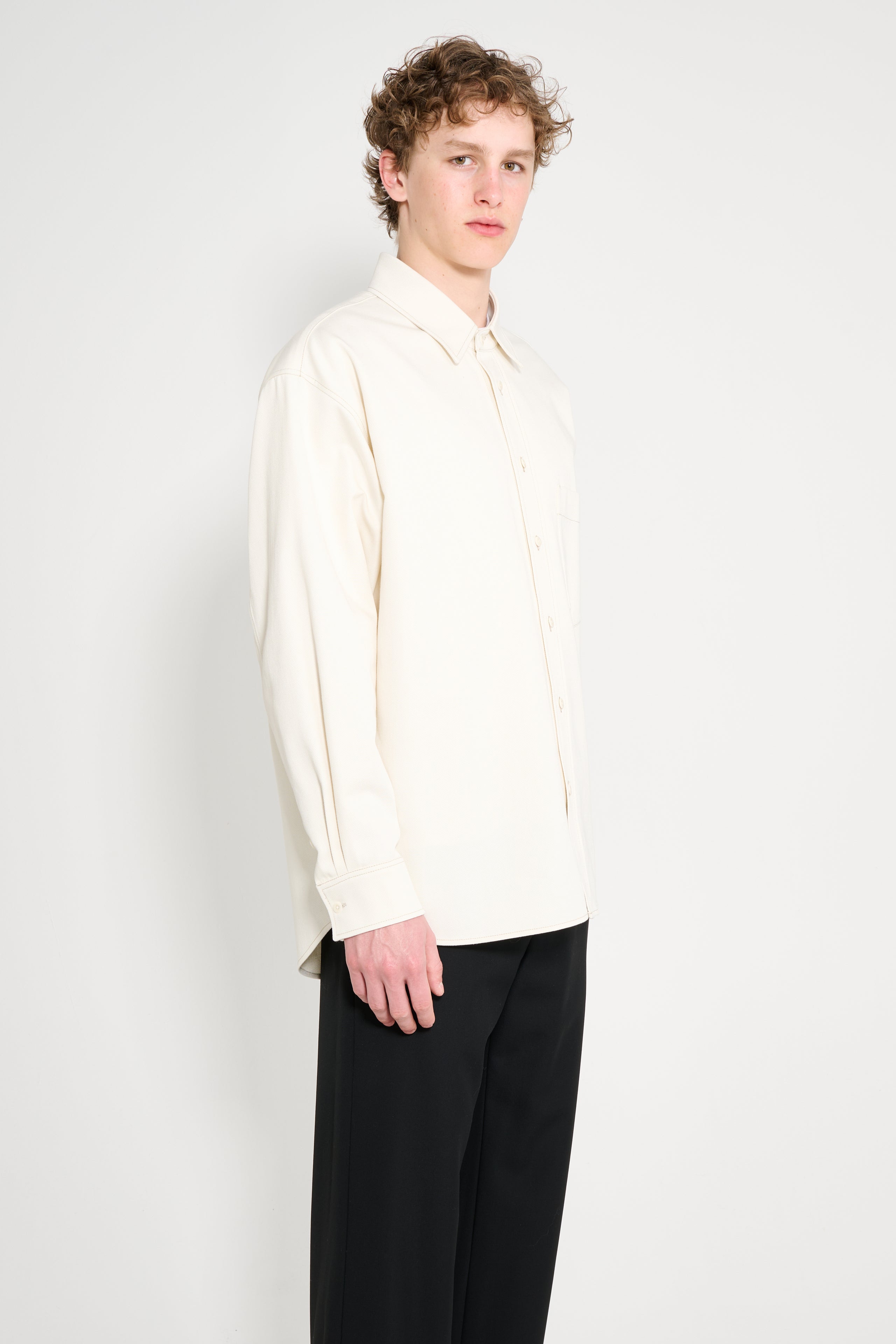 Lemaire Big Shirt Creamy White