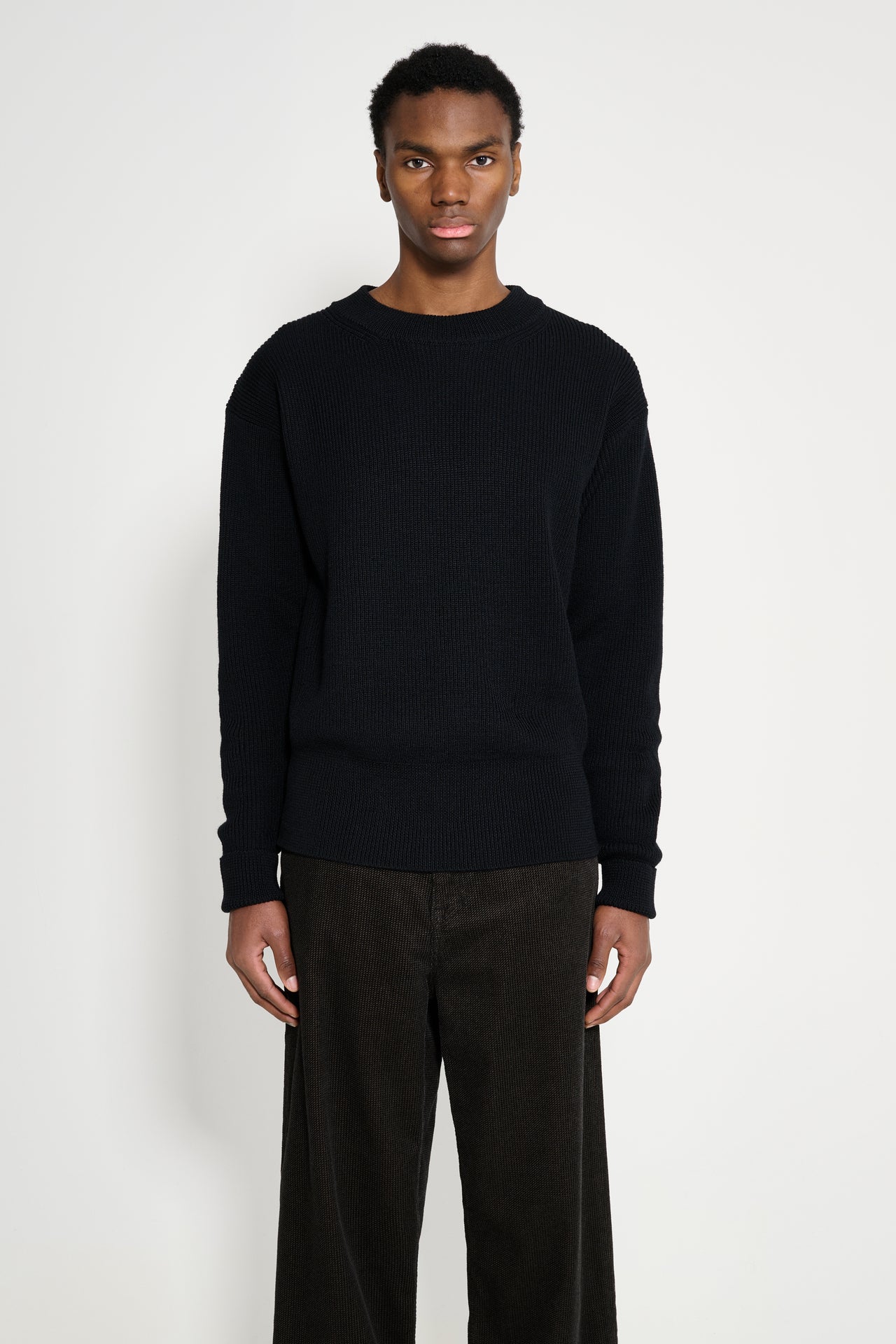 Lemaire Boxy Roundneck Sweater Black