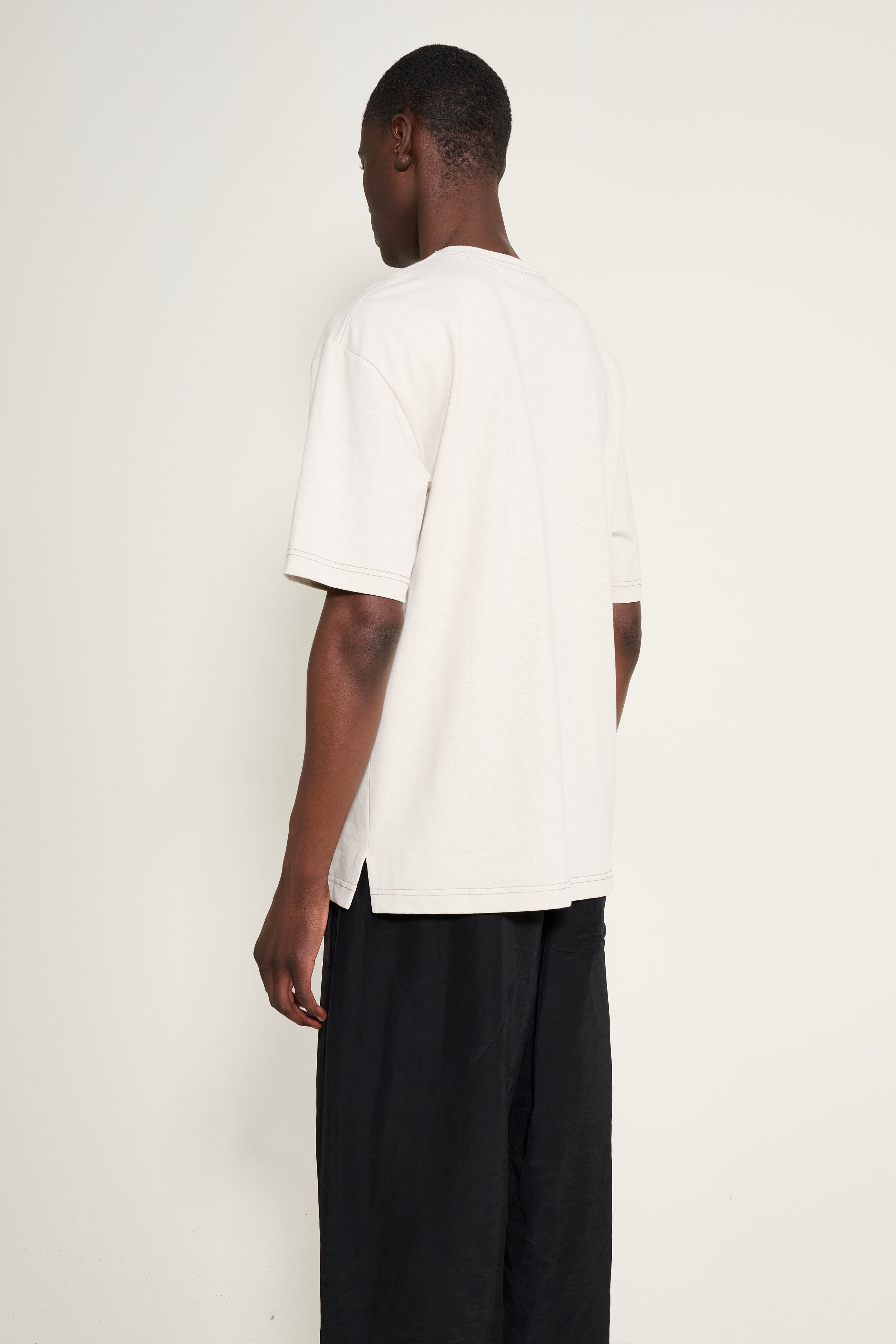 Lemaire Boxy Short Sleeve T-Shirt Pearl