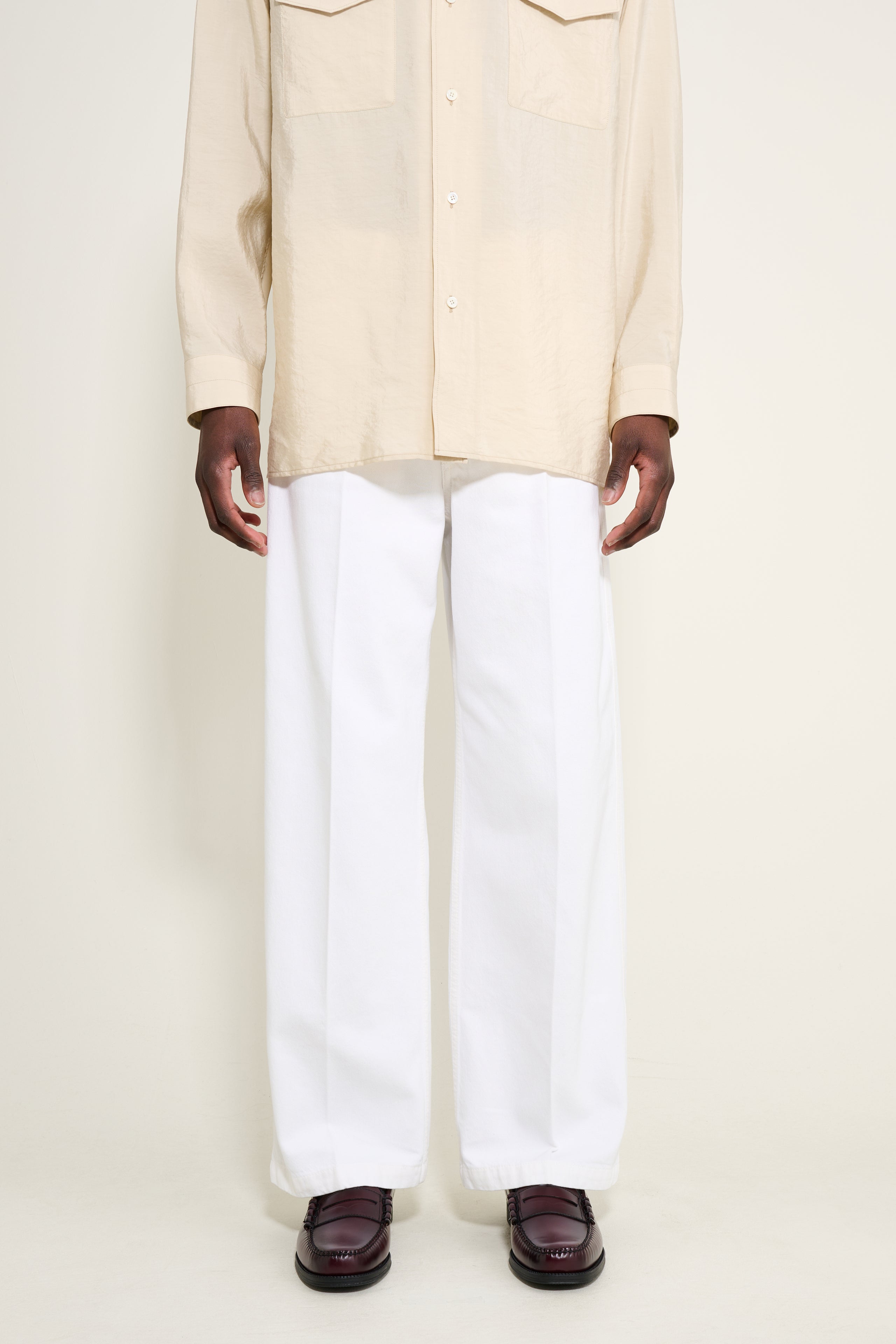 Lemaire Wide Pants Milk