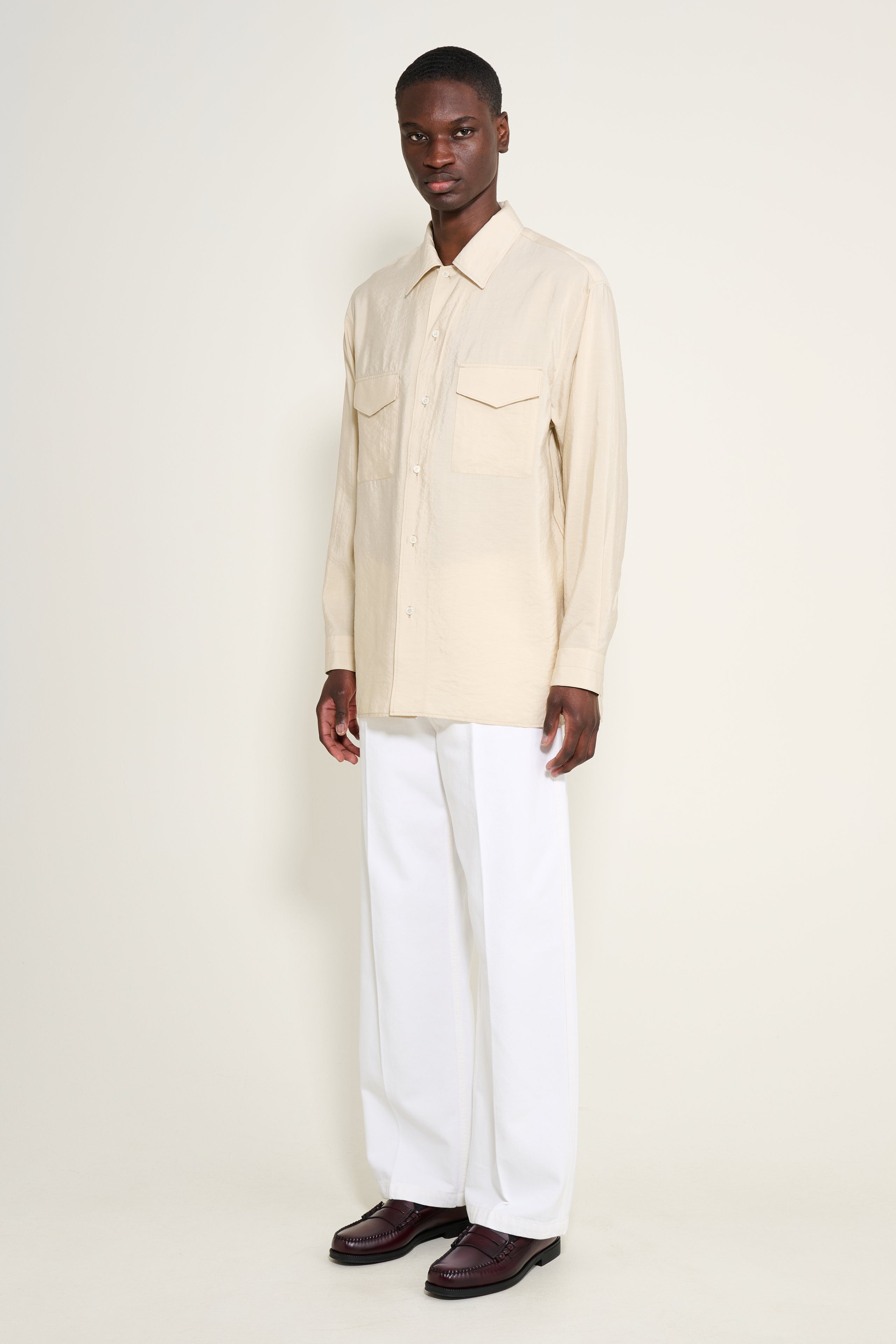 Lemaire Wide Pants Milk