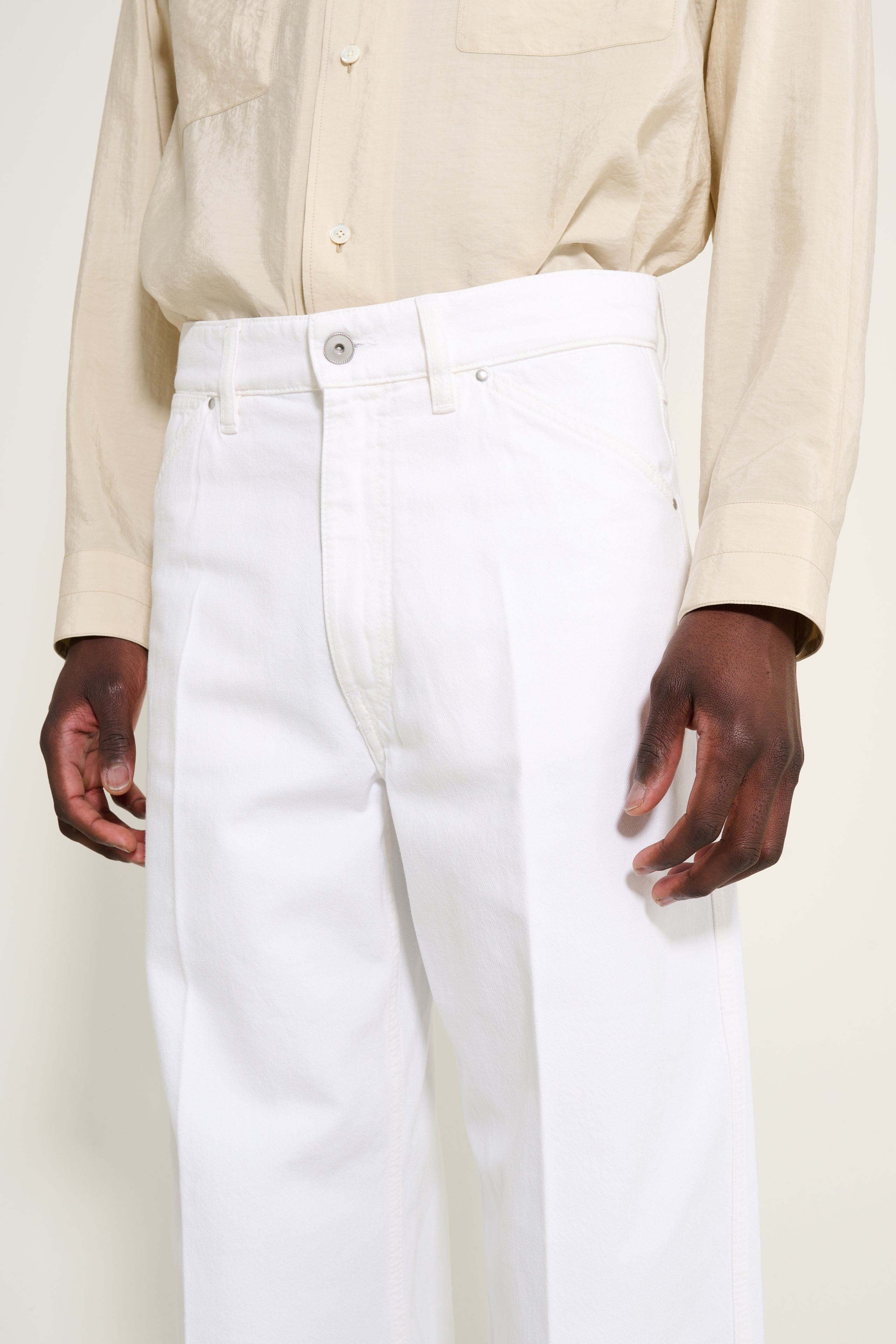 Lemaire Wide Pants Milk