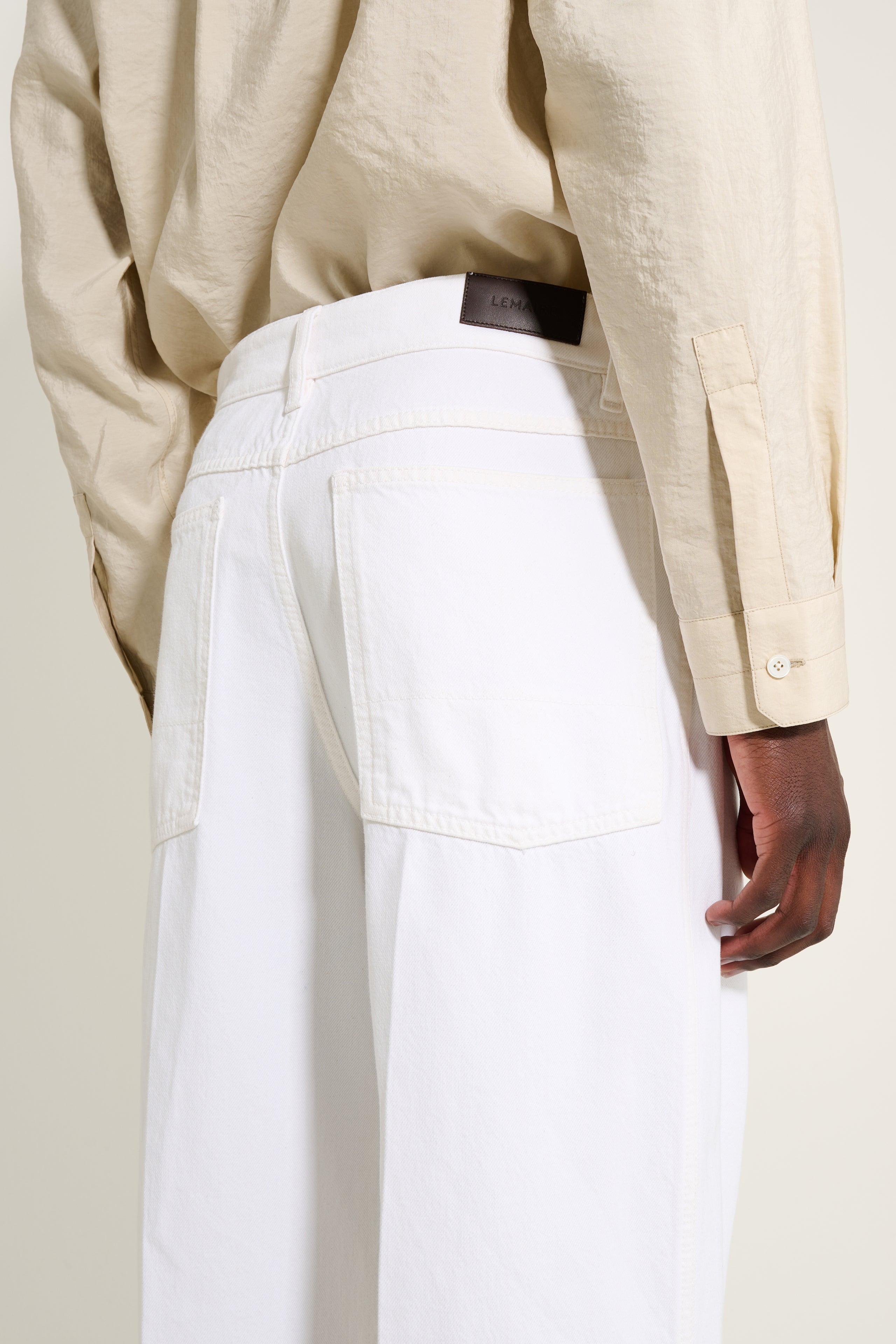 Lemaire Wide Pants Milk
