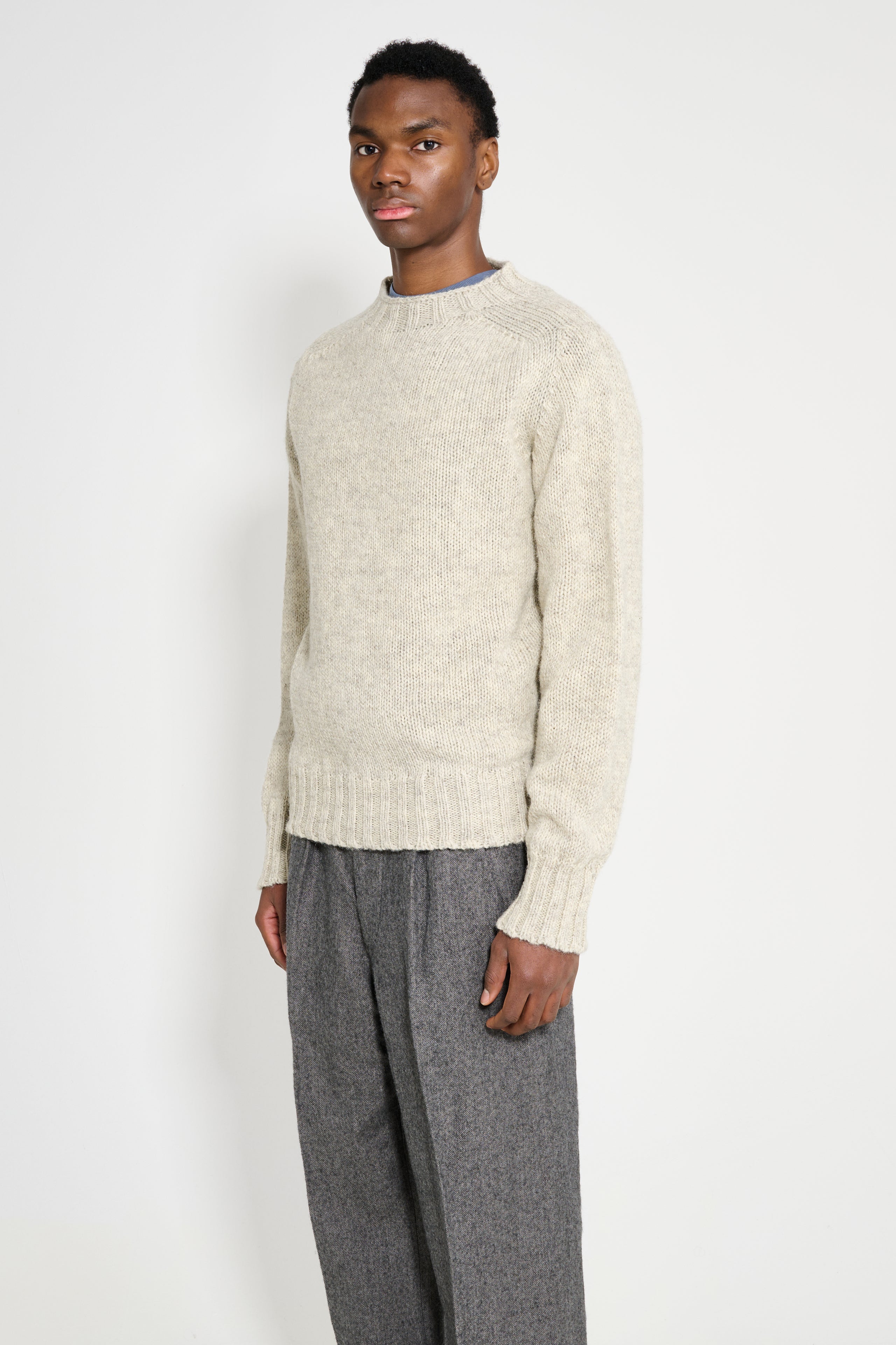 Margaret Howell MHL Chunky Seamless Crew Neck Natural