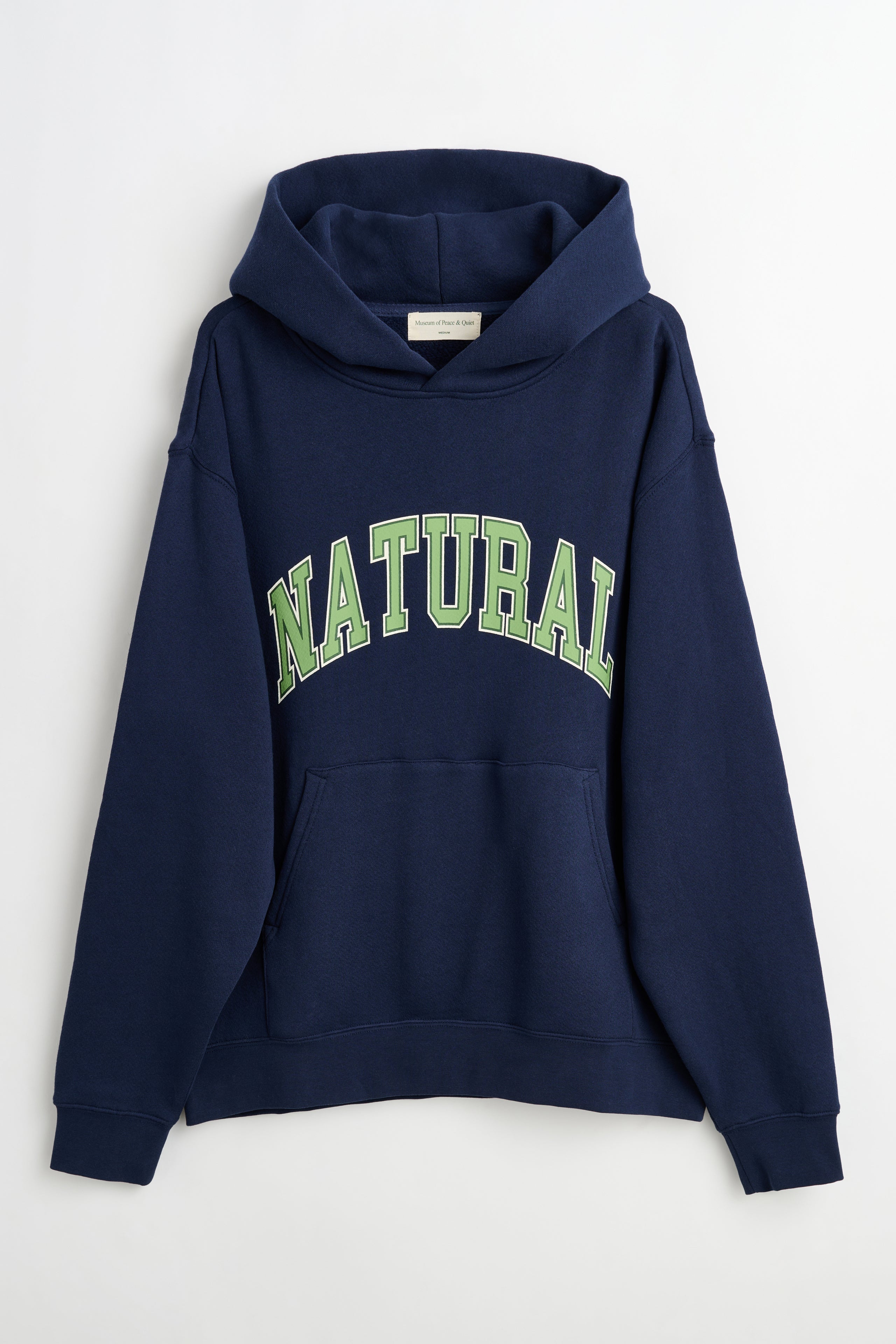 Museum of Peace & Quiet Natural Hoodie Navy