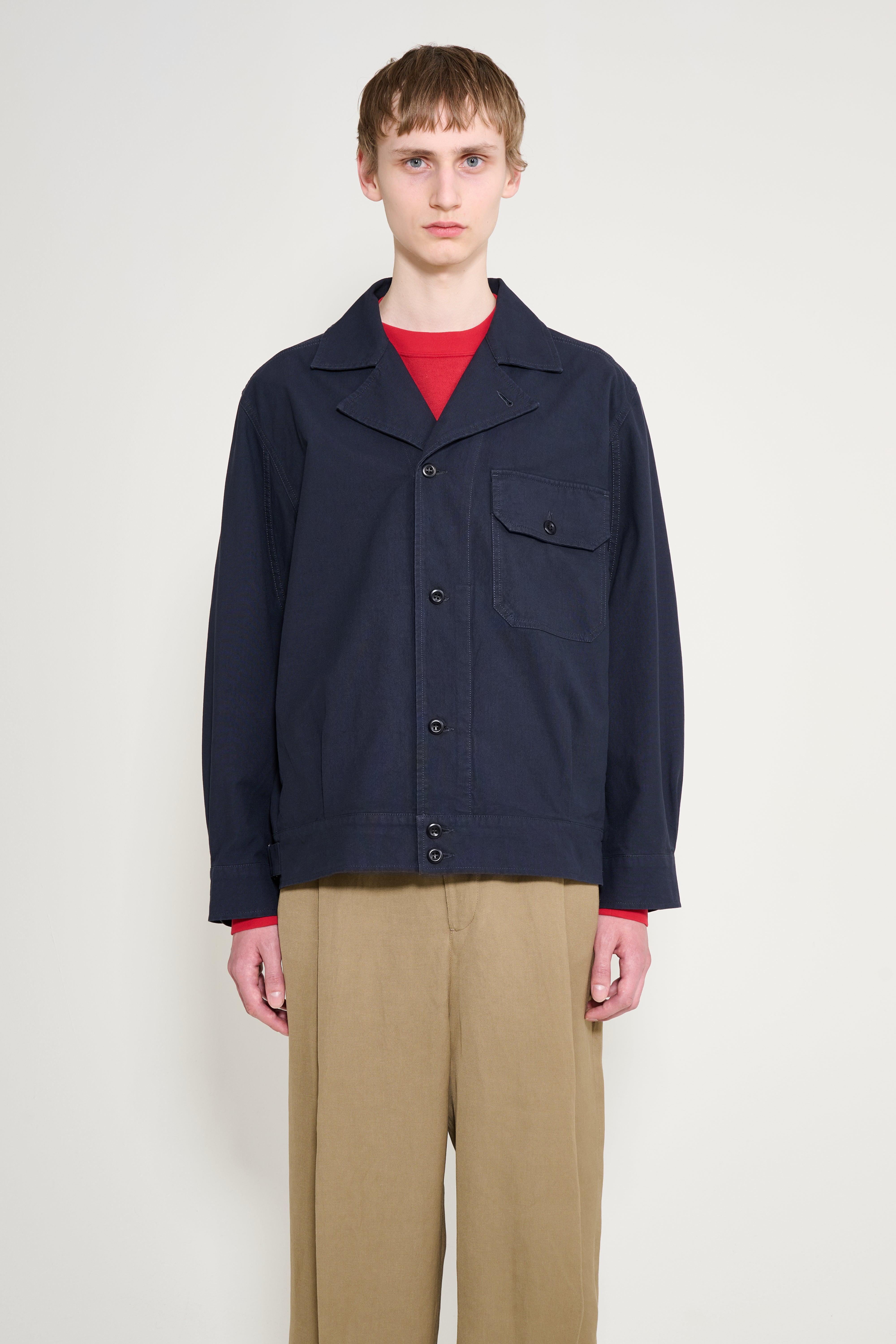 MHL.WASHED COMPACT COTTON JACKET サイズI MHL.（エムエイチエル）の「WASHED COMPACT COTTON（テーラード