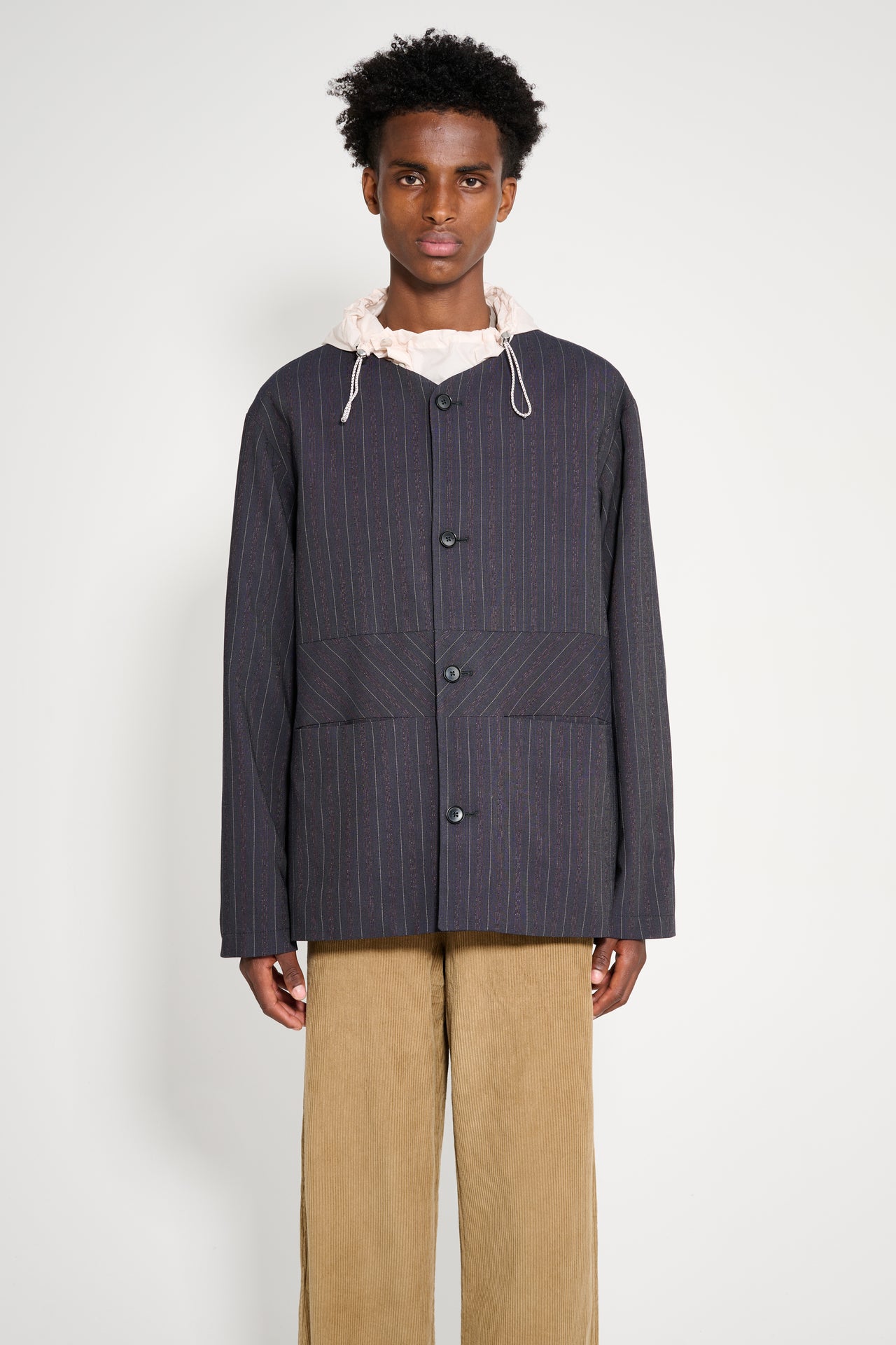 TRES BIEN ATELJÉ Sports Blazer Grey Stripe