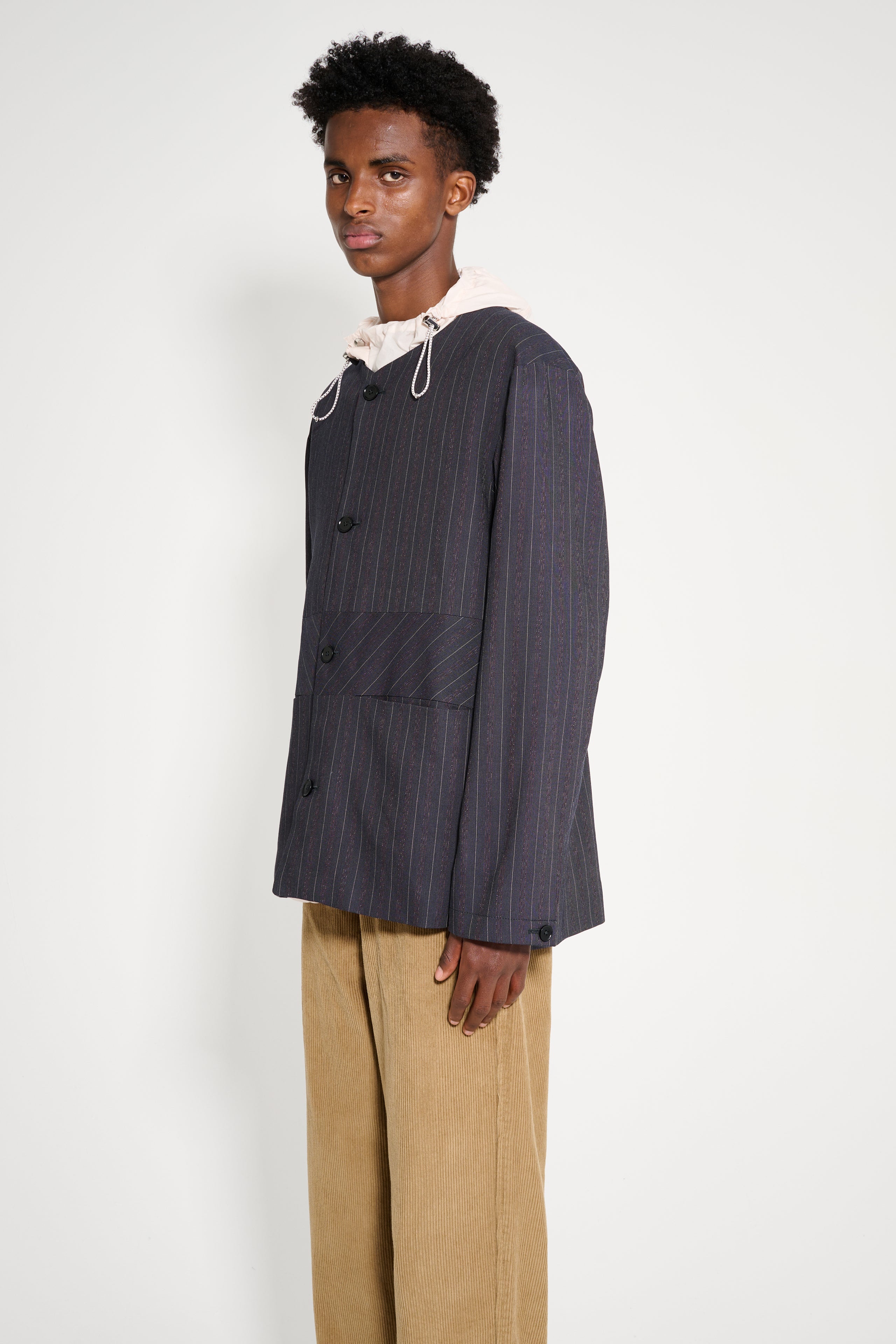 TRES BIEN ATELJÉ Sports Blazer Grey Stripe