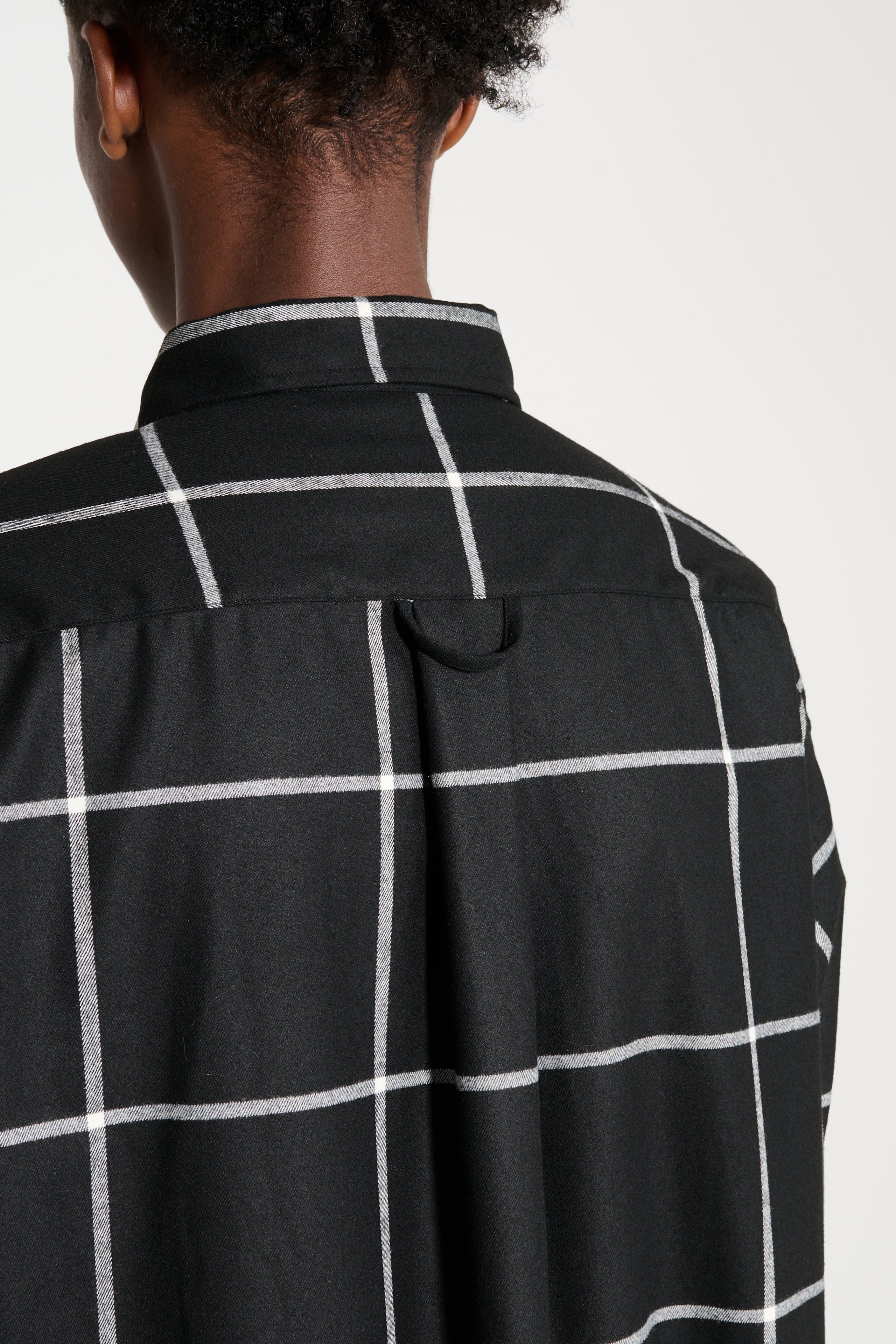 TRÈS BIEN everywear Oversized Classic Shirt Wool Check Black