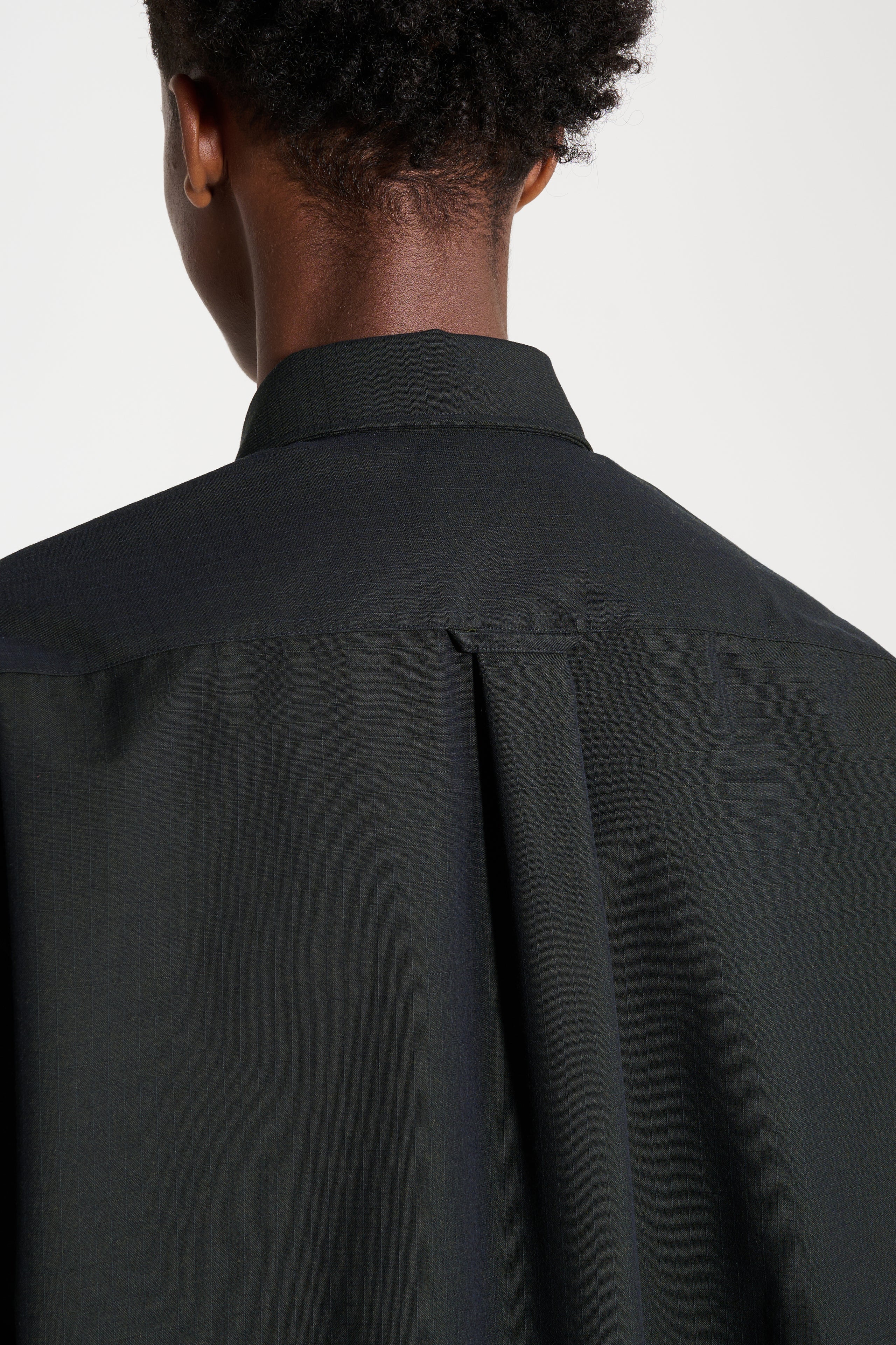 TRÈS BIEN everywear Re-Worked Classic Shirt Mixed Ripstop Black