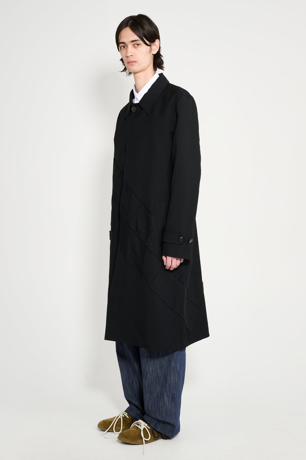 Namacheko Quilt Patchwork Coat Black