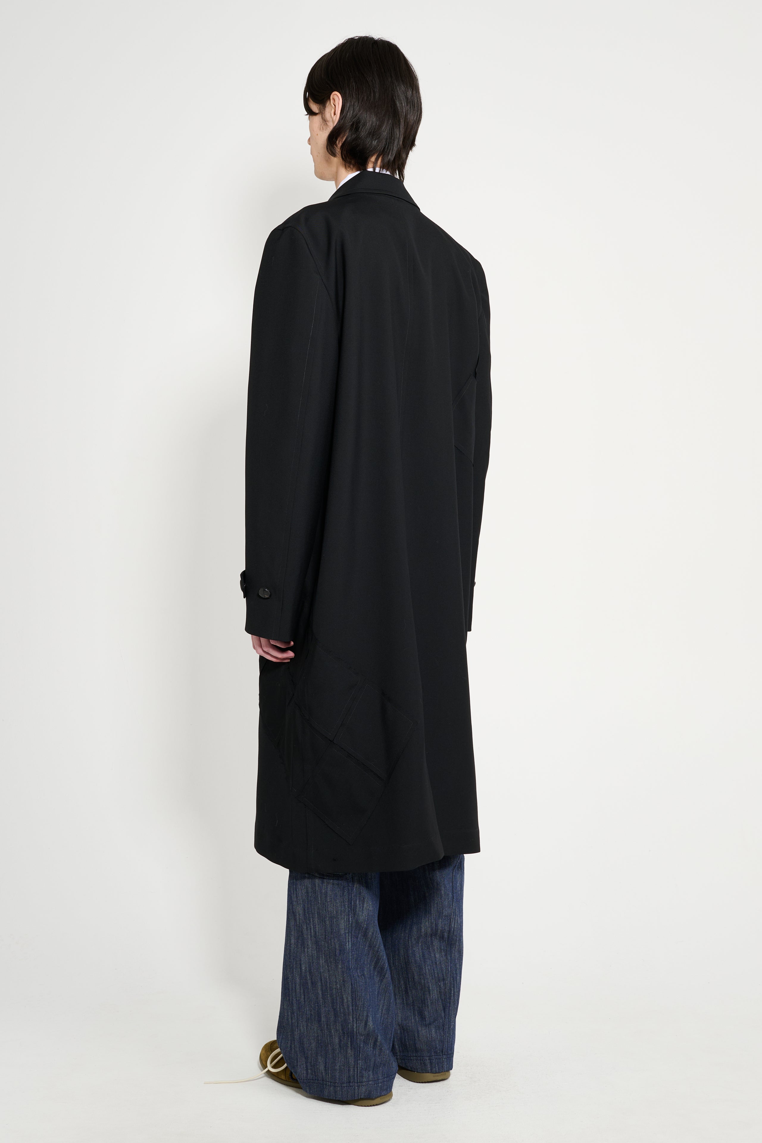 Namacheko Quilt Patchwork Coat Black