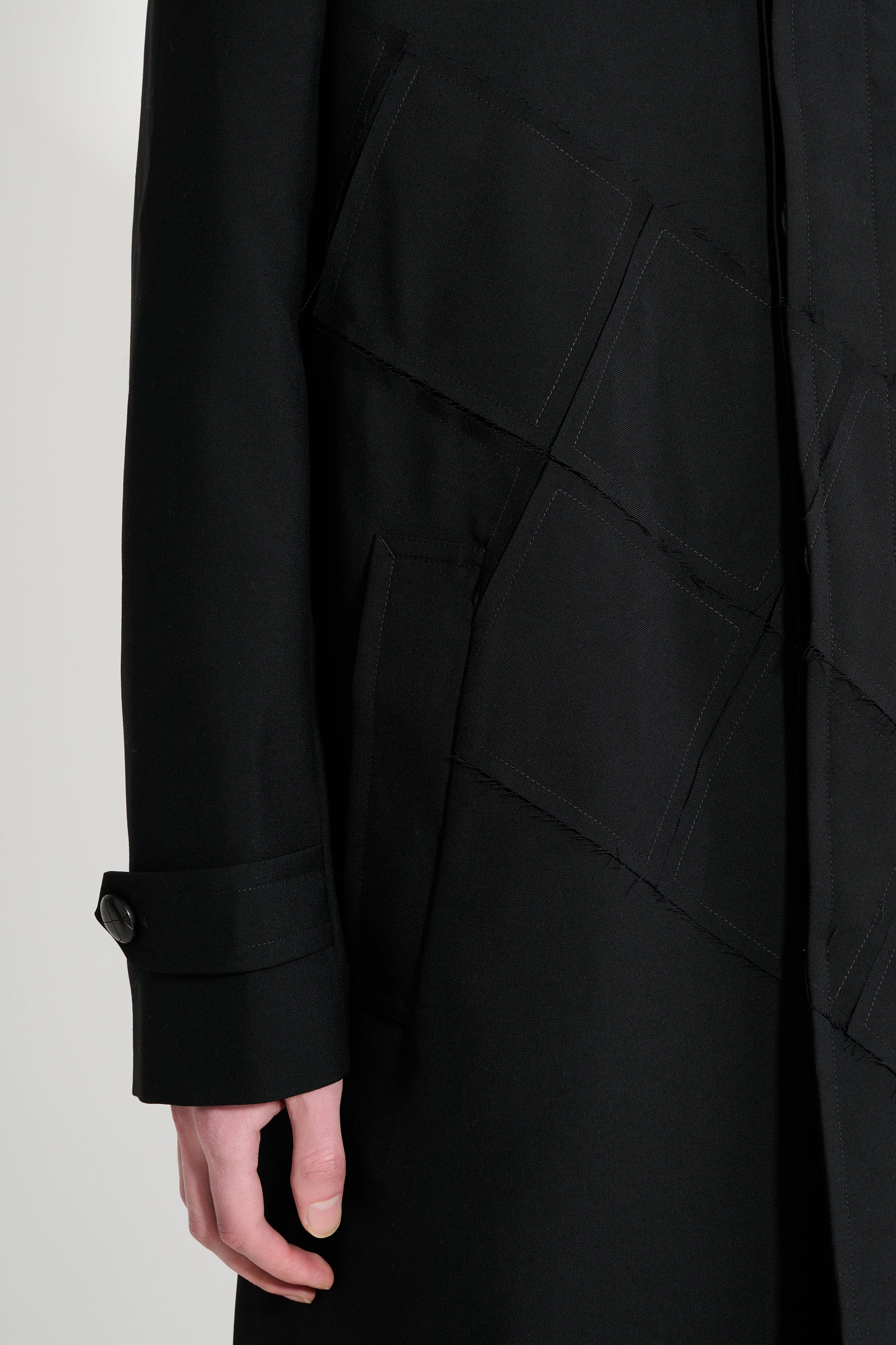 Namacheko Quilt Patchwork Coat Black