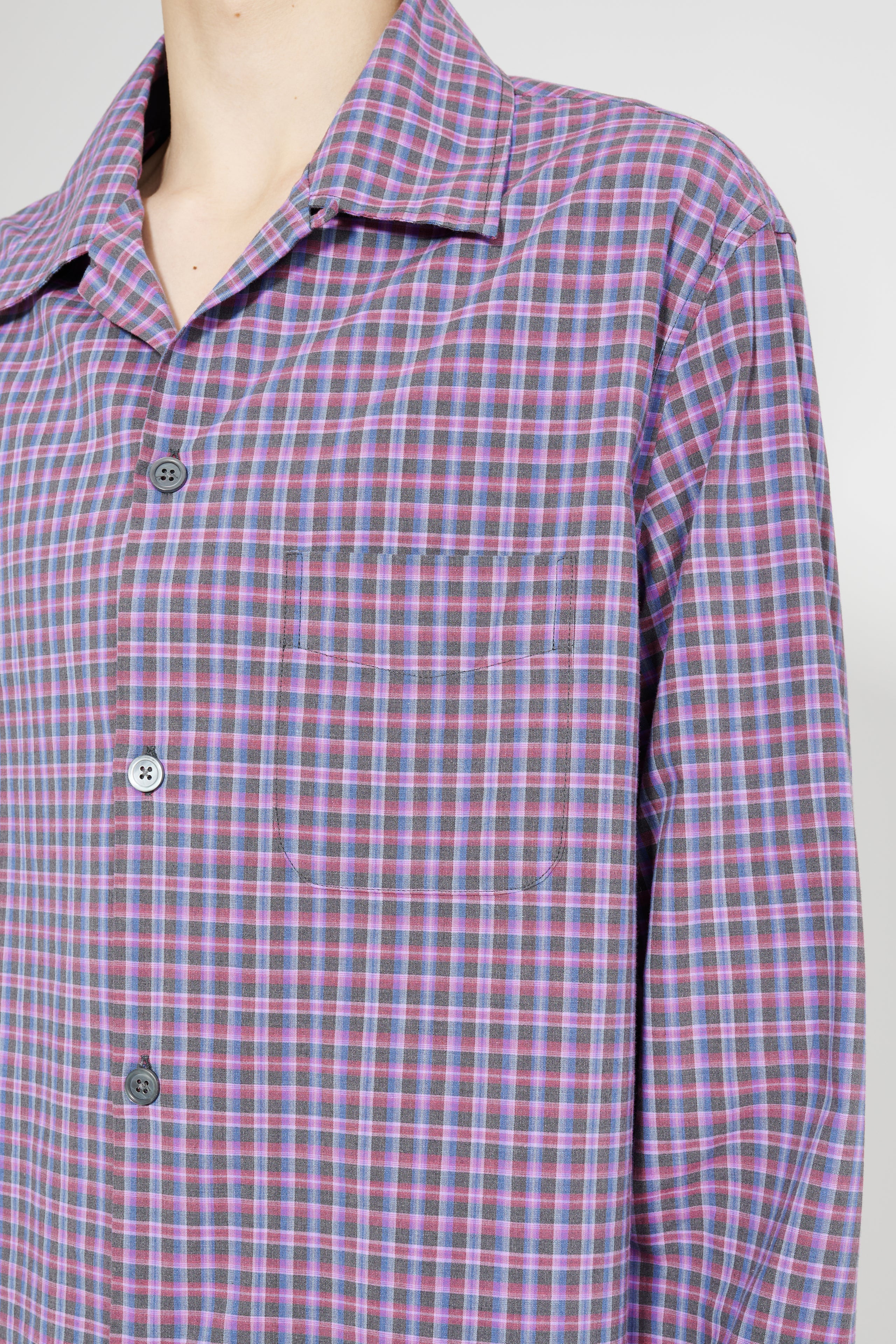 Our Legacy Heusen Shirt Venice Check Almost Seersucker