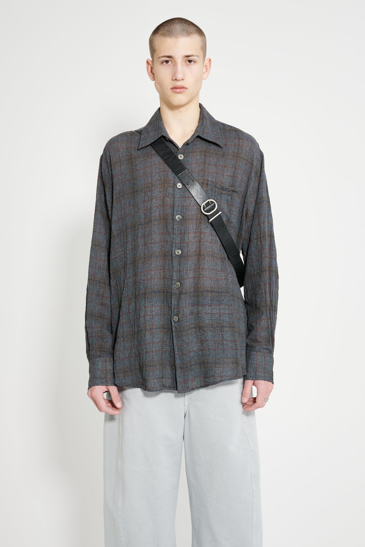 Our Legacy Above Shirt Bazaar Check Breeze Weave