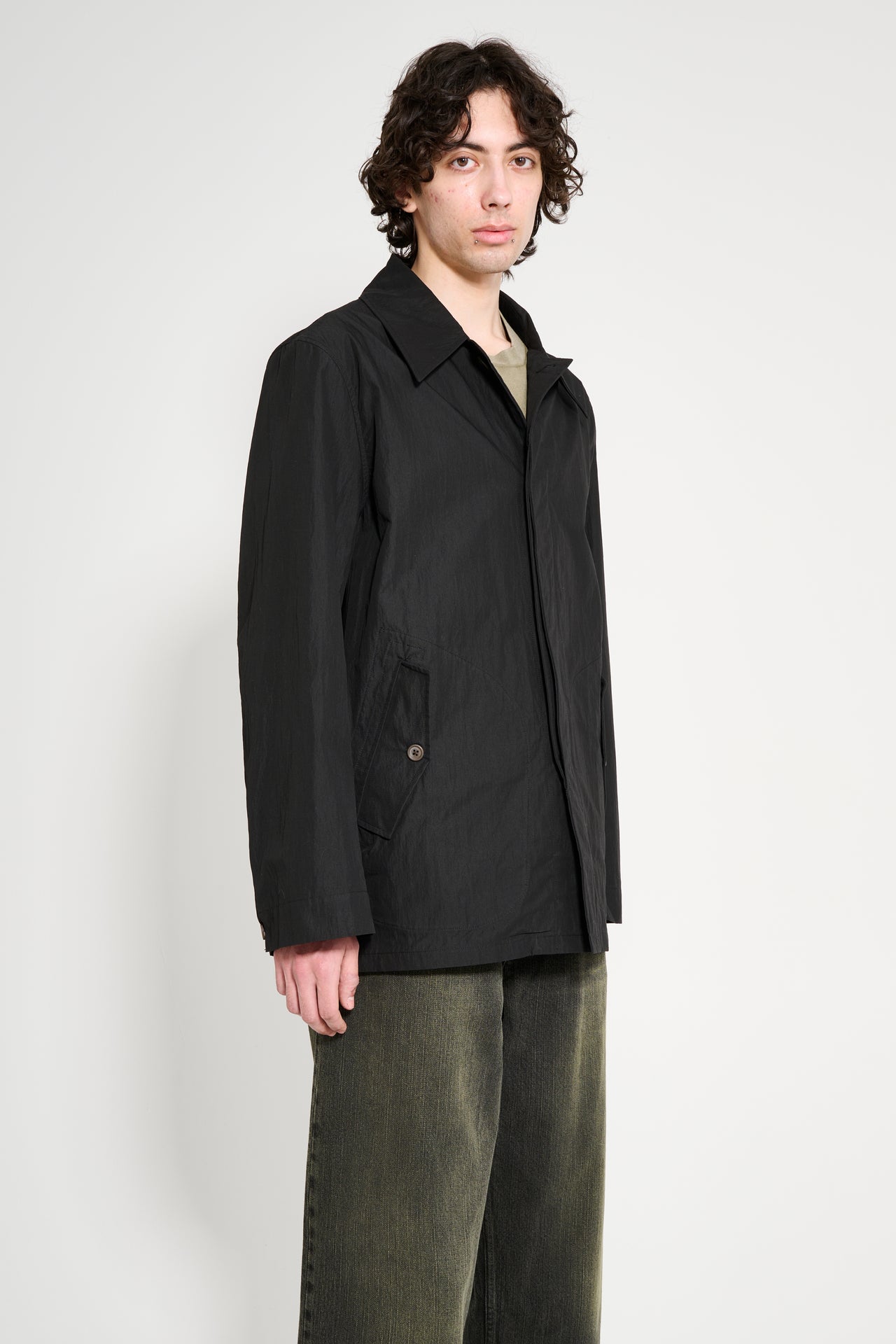 Our Legacy Lead Jacket Black Hiking Cotton