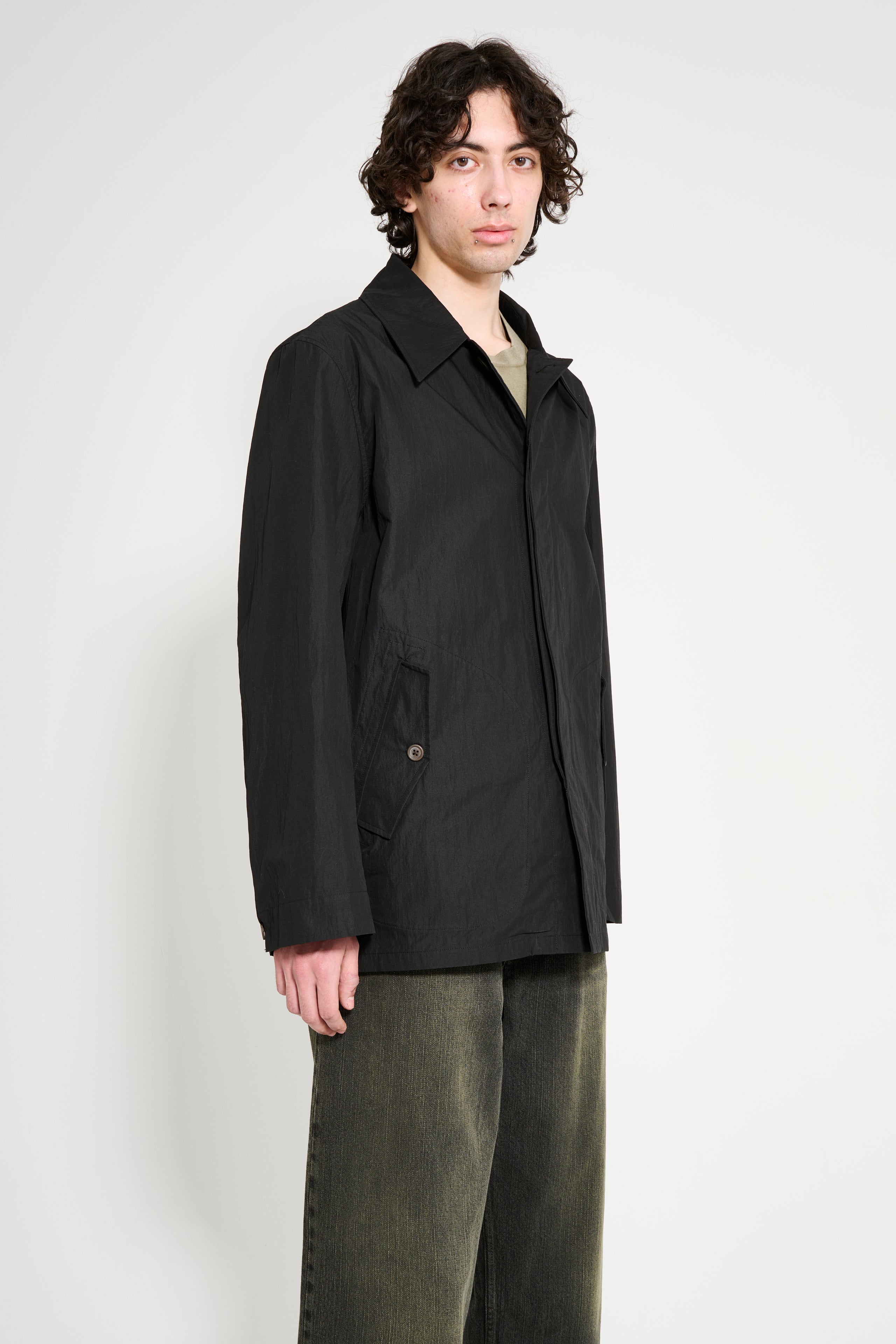 Our Legacy Lead Jacket Black Hiking Cotton