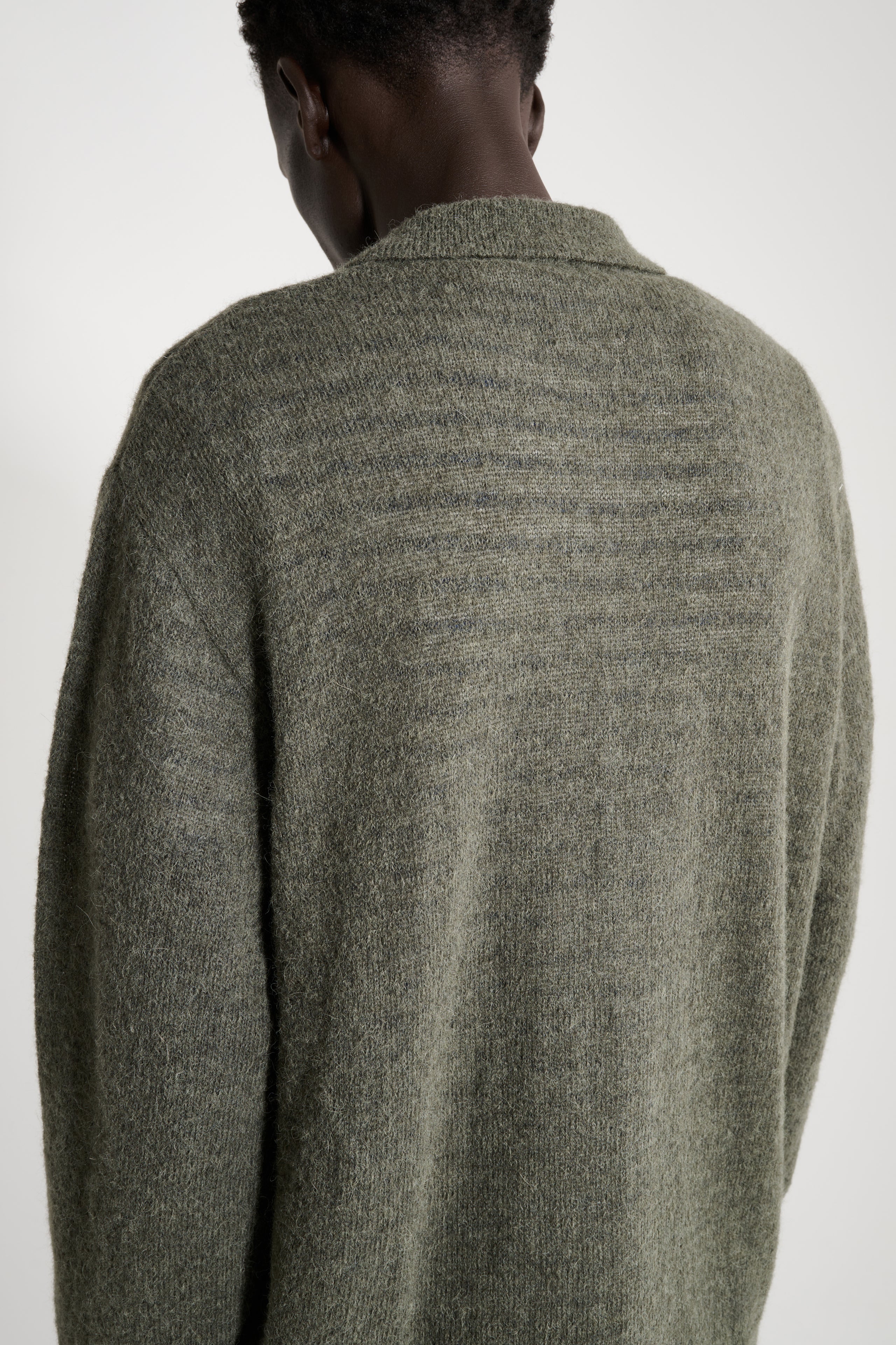 Our Legacy Evening Polo Moss Green Fuzzy Alpaca