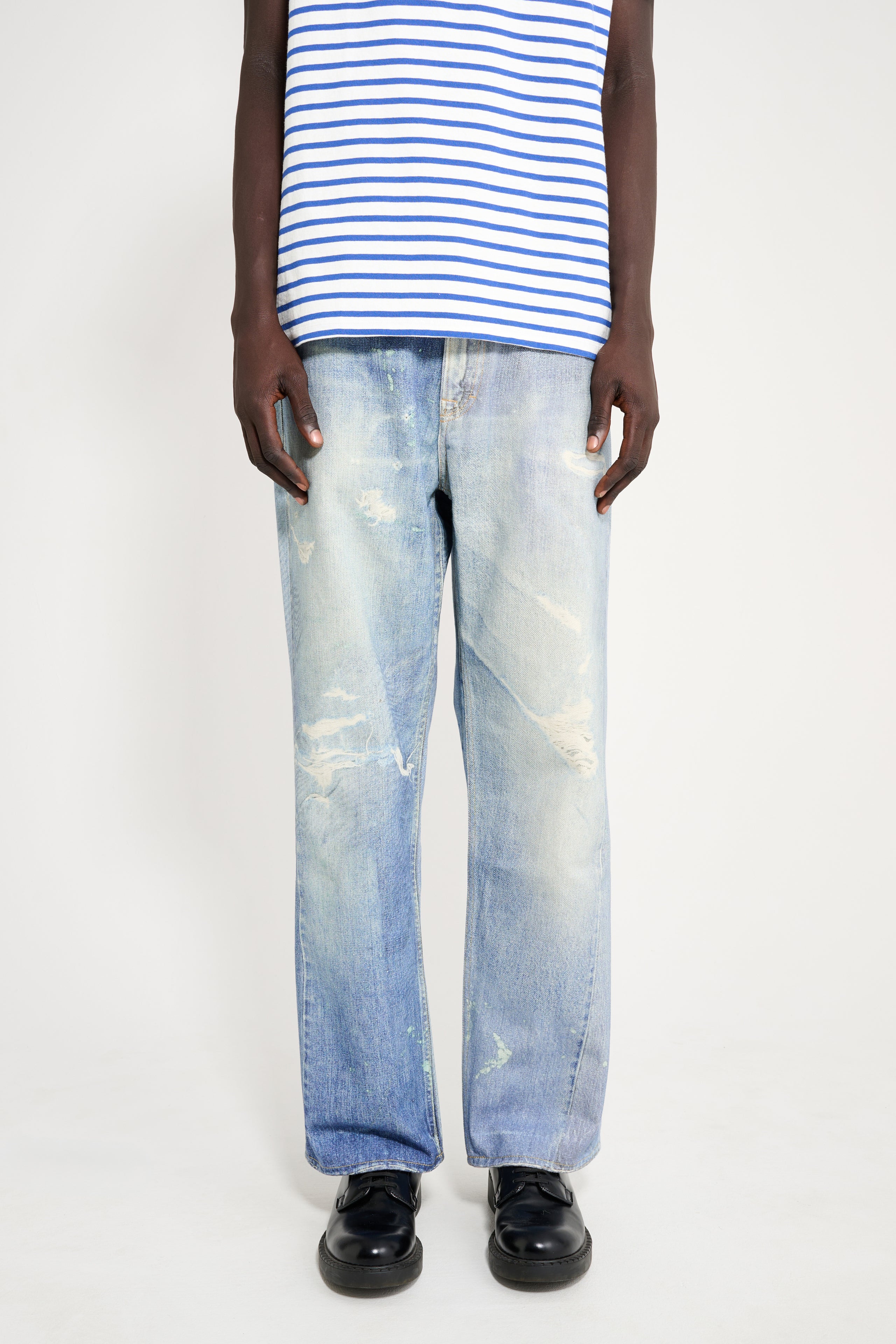 Our Legacy Third Cut Digital Denim Print Jeans Blue