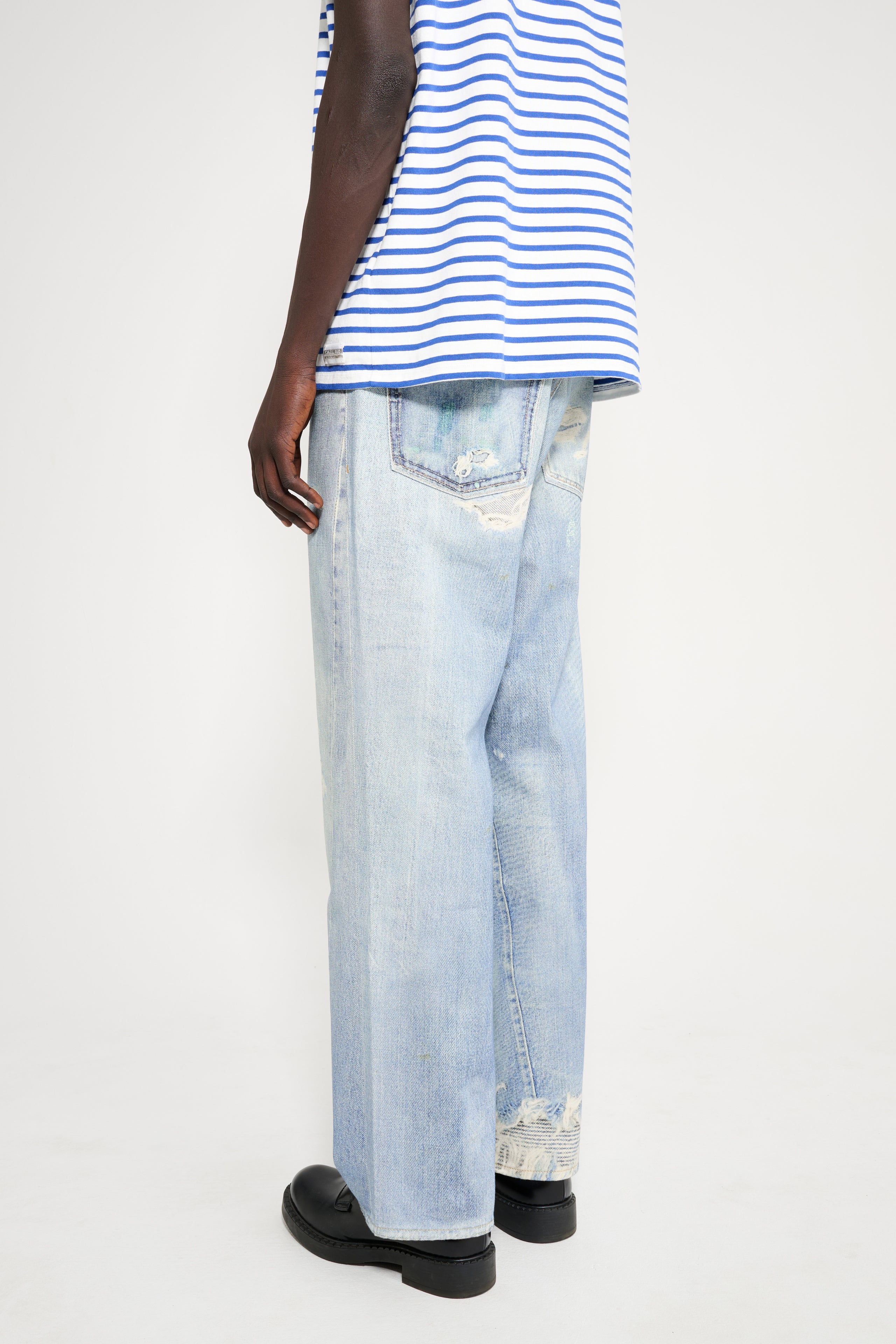 Our Legacy Third Cut Digital Denim Print Jeans Blue