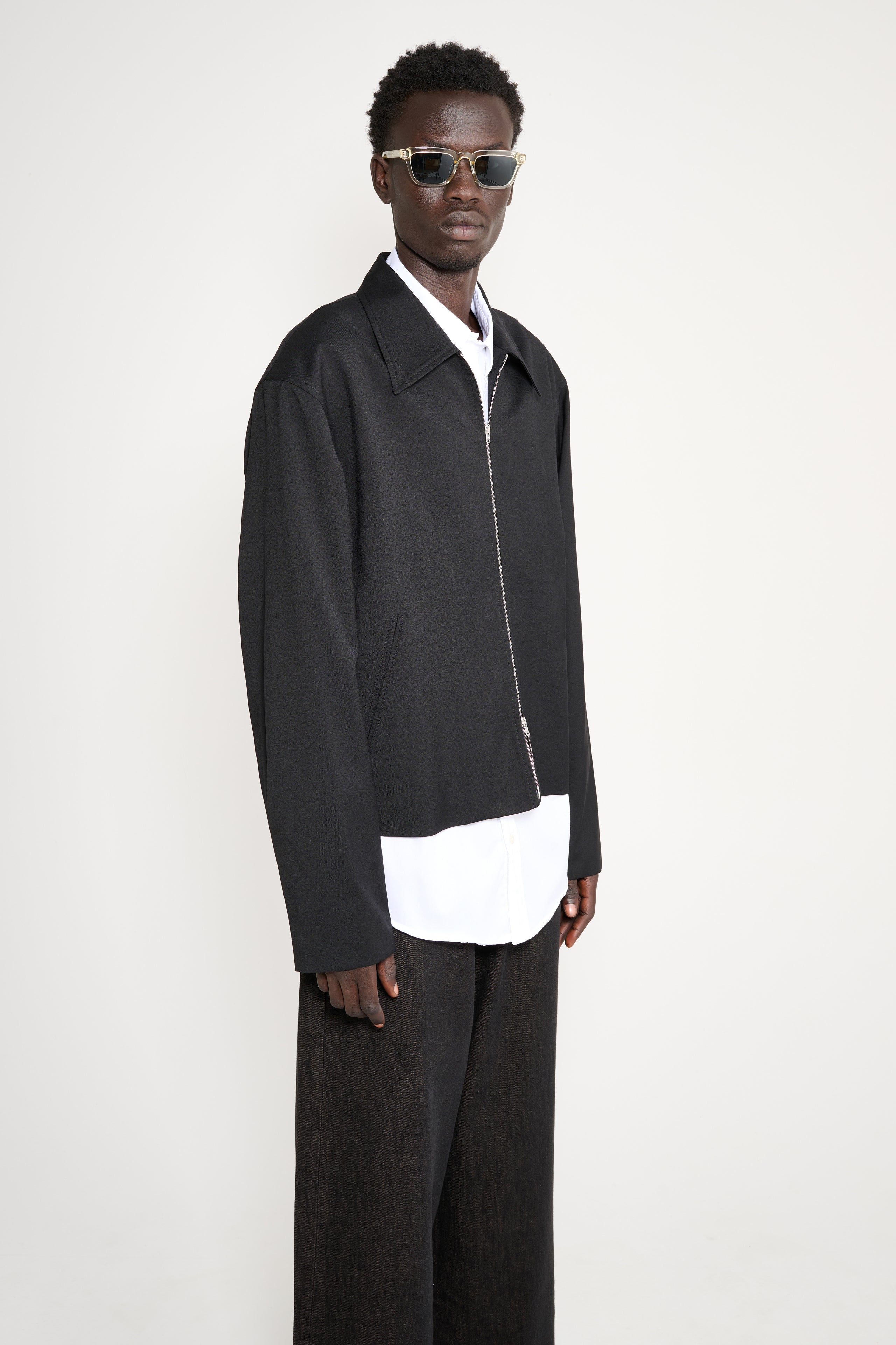 Our Legacy Mini Jacket Worsted Wool Black