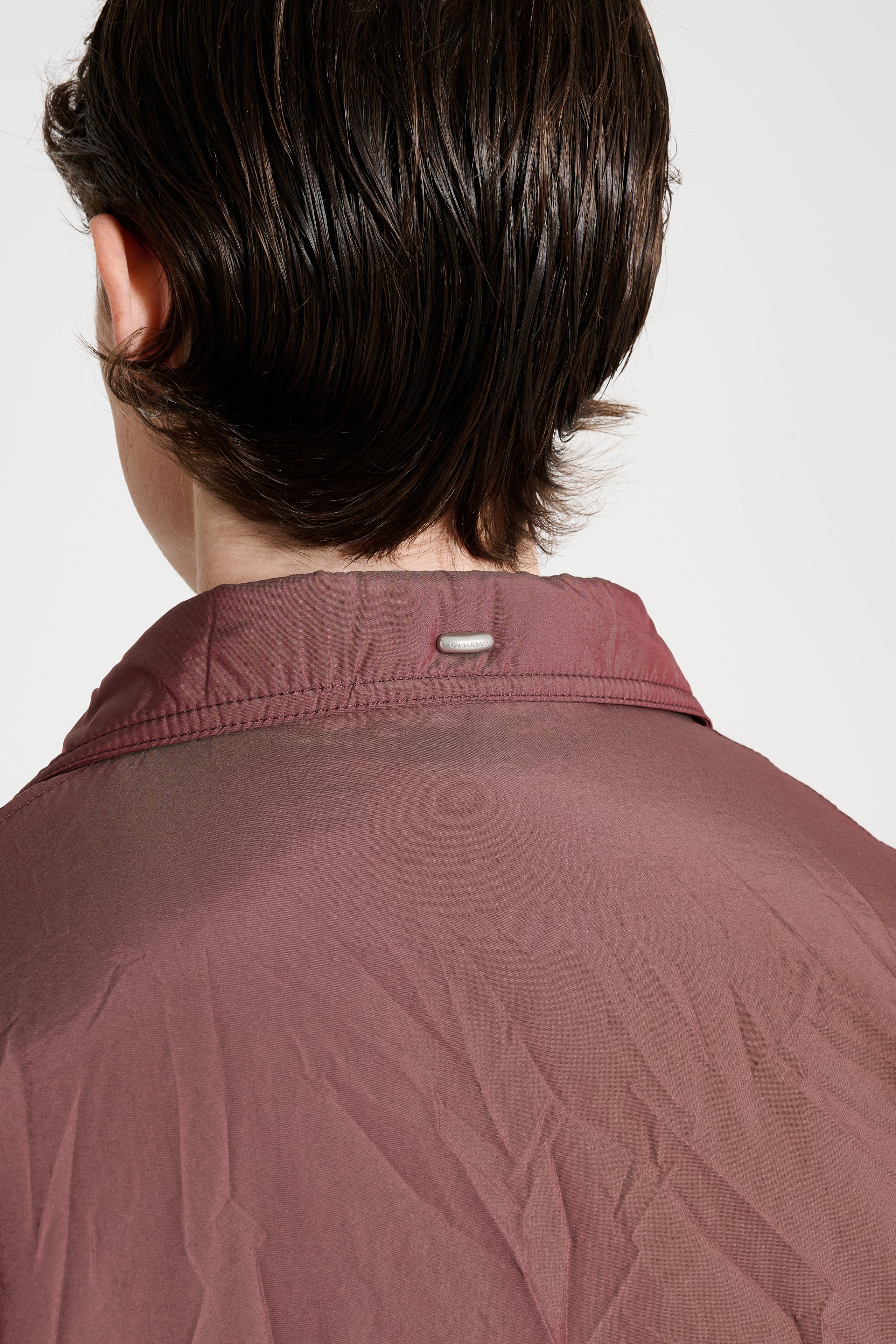 Our Legacy Slight Jacket Shining Cherry Crinkle Solaro