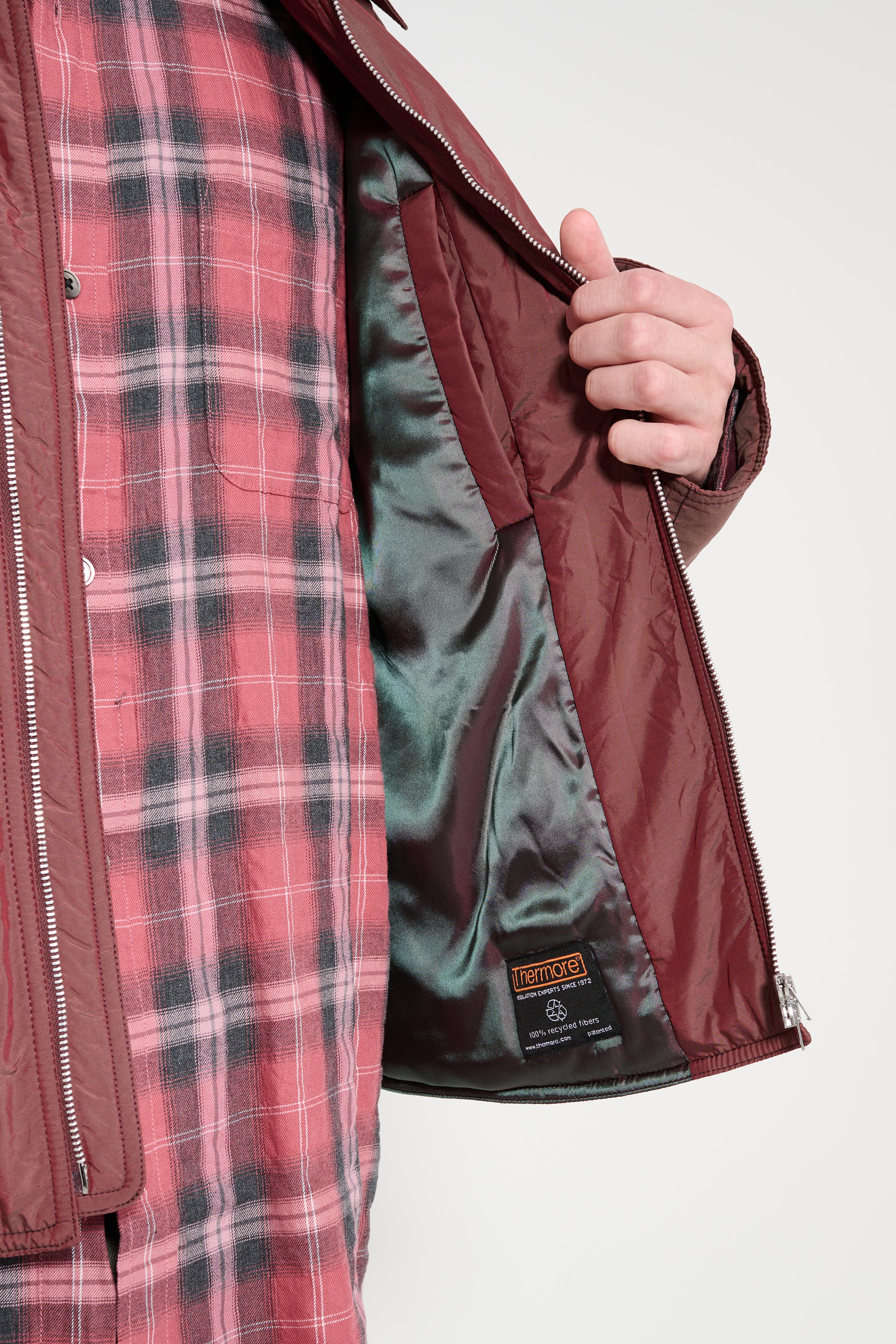 Our Legacy Slight Jacket Shining Cherry Crinkle Solaro