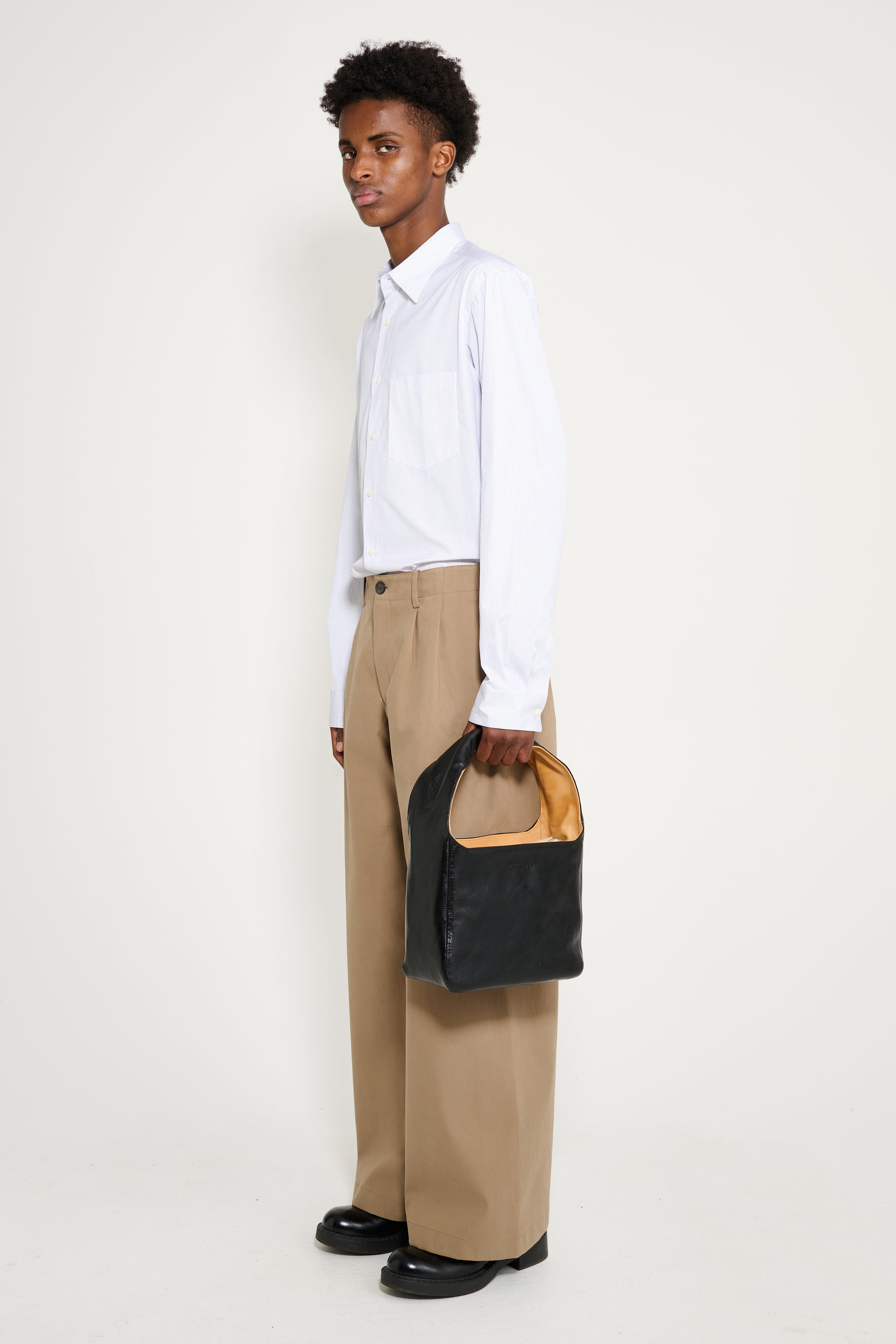 Our Legacy Brick Bag Black Leather