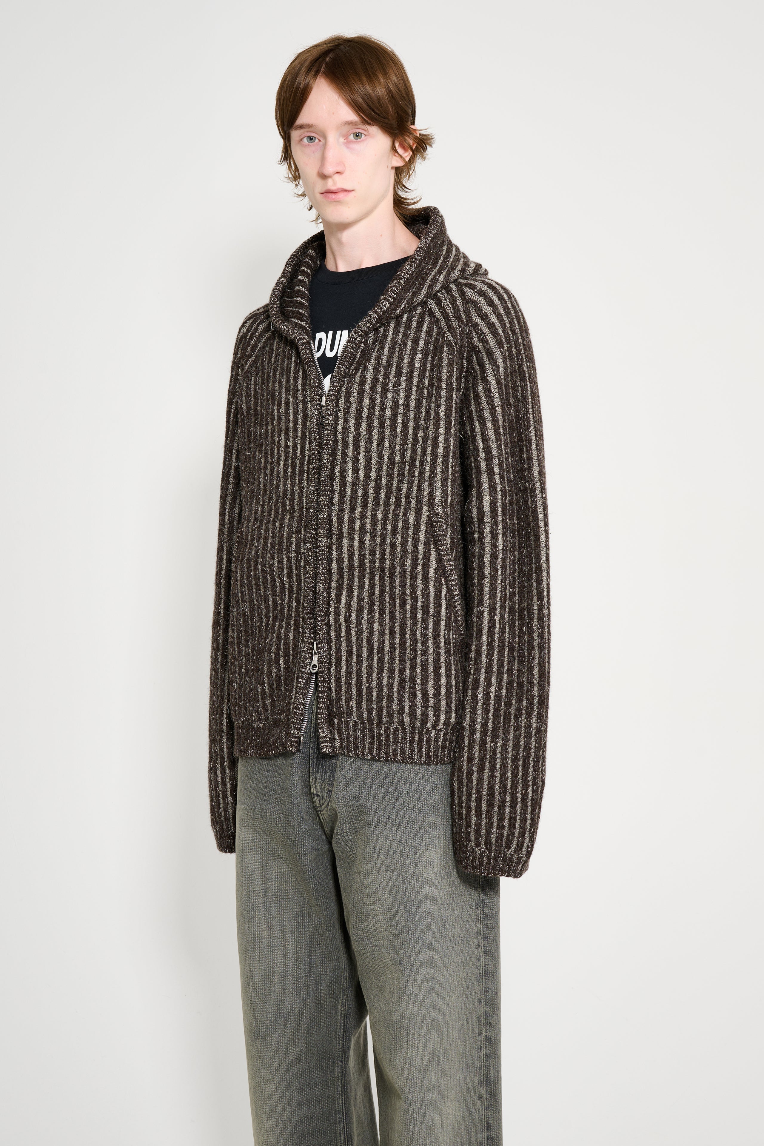 Our Legacy Level Hood Vanise Brown Stripe Isels Wool