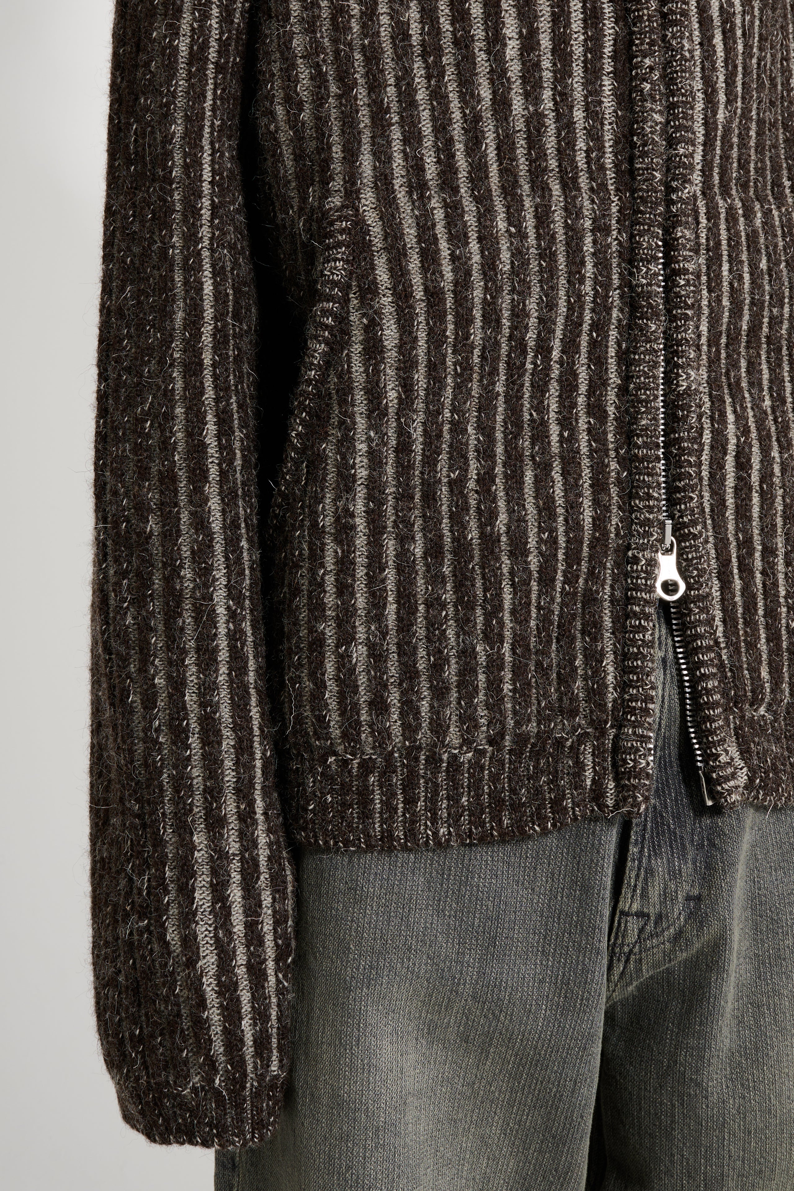 Our Legacy Level Hood Vanise Brown Stripe Isels Wool