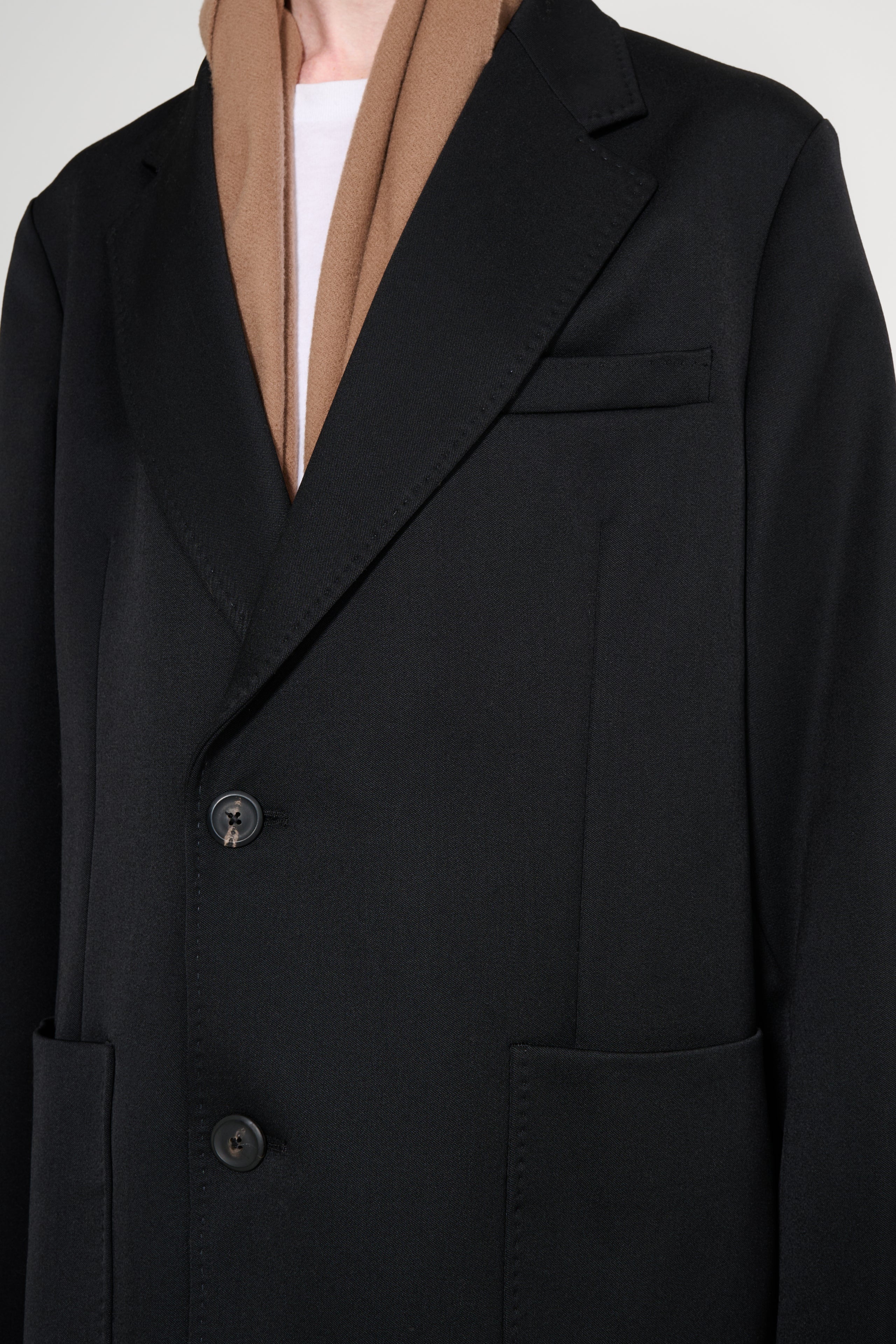 Our Legacy Robe Overcoat Onyx Black Tech Sateen