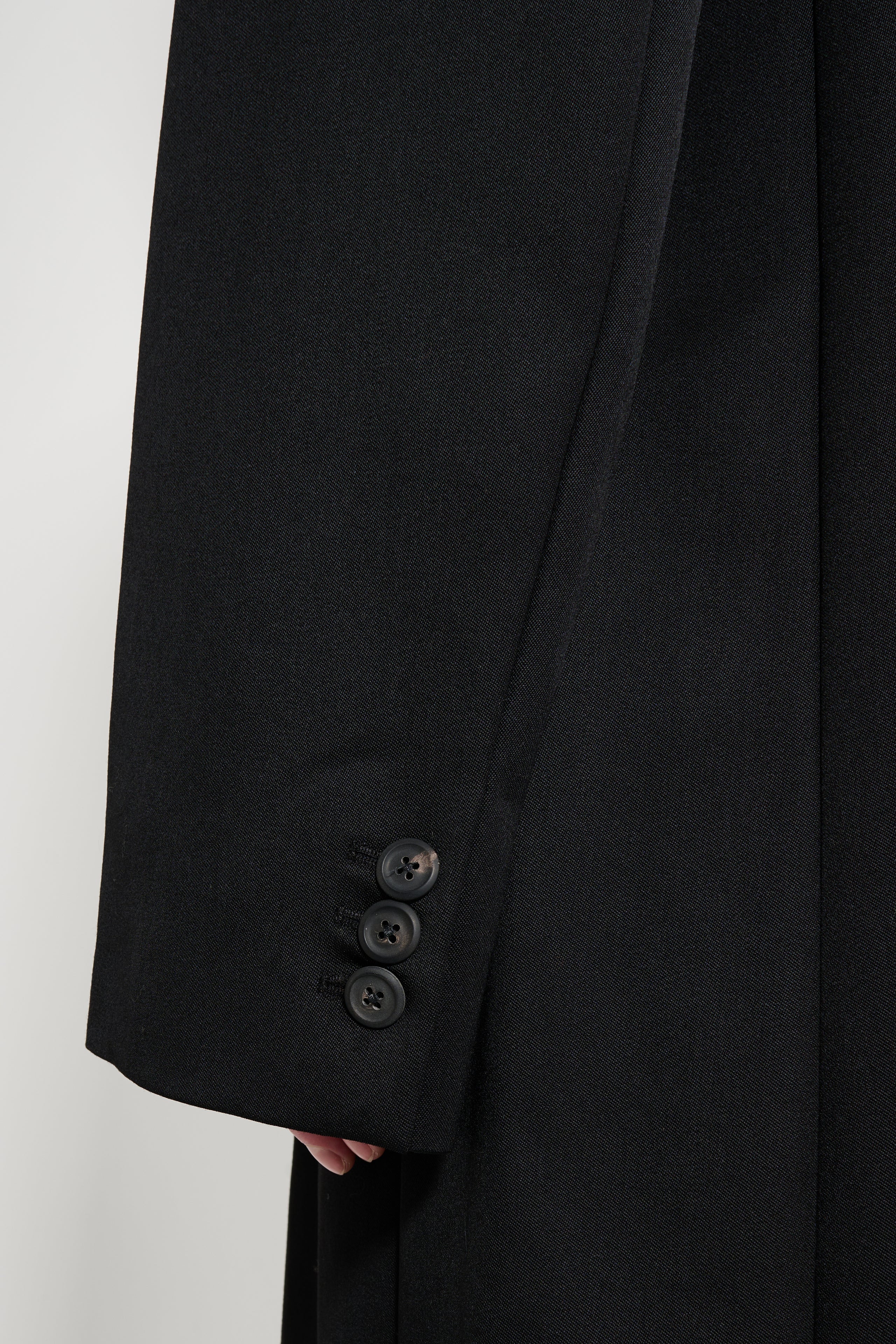 Our Legacy Robe Overcoat Onyx Black Tech Sateen