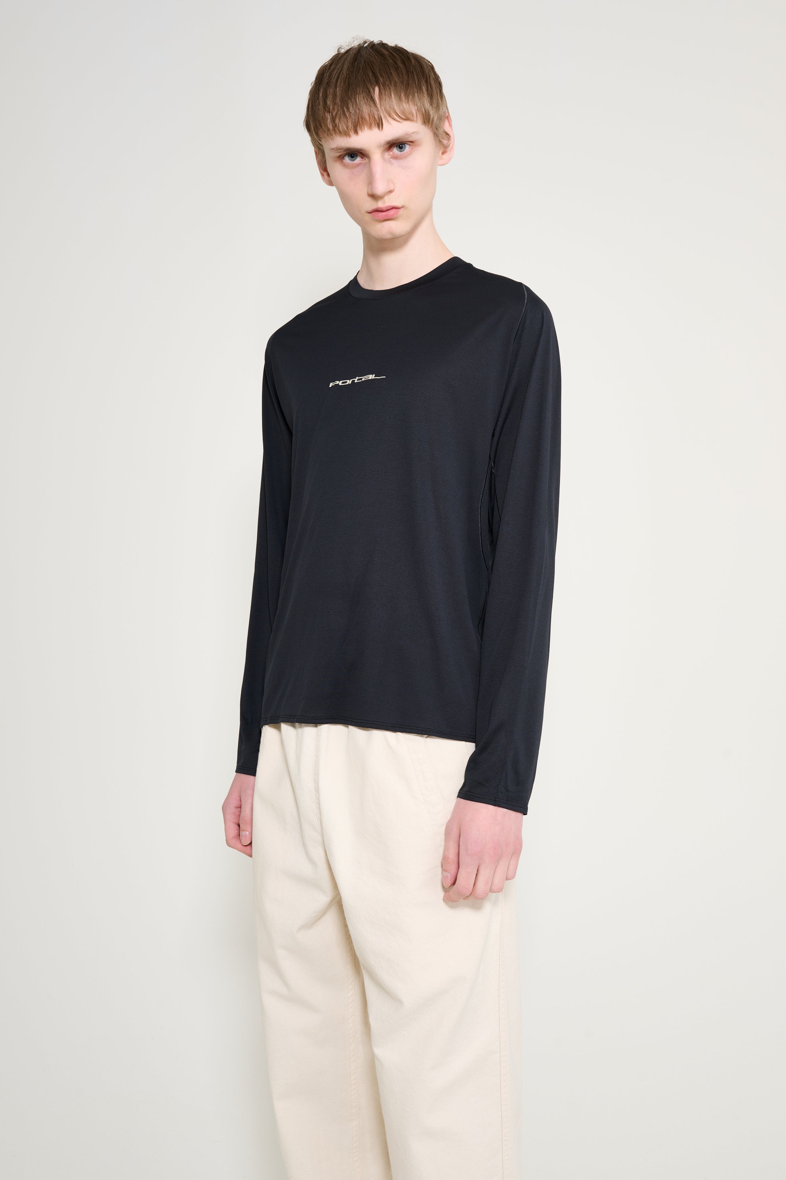 Portal Lateral Peak LS T-shirt Black Beauty