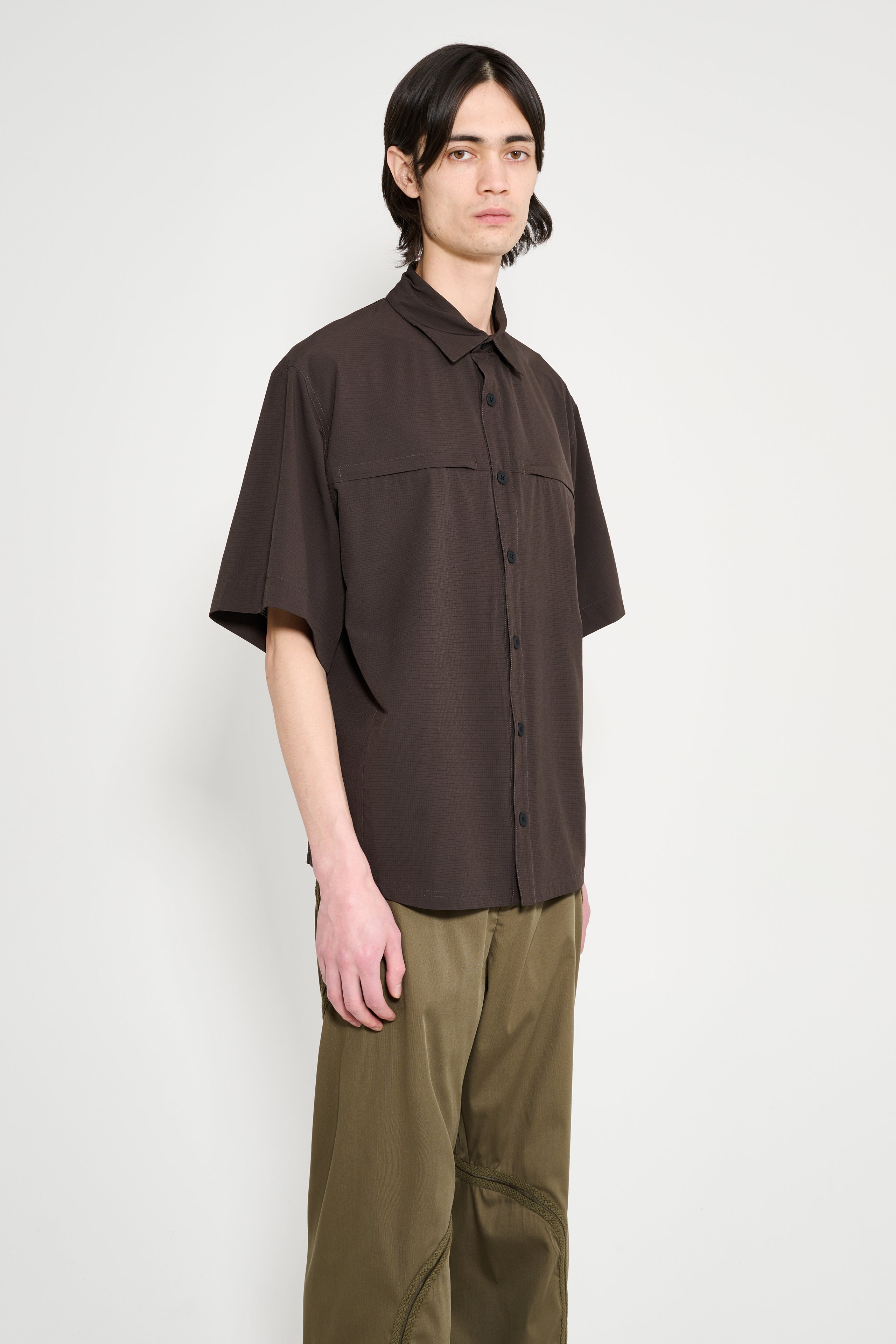 ROA Dot Air Shirt Dark Brown