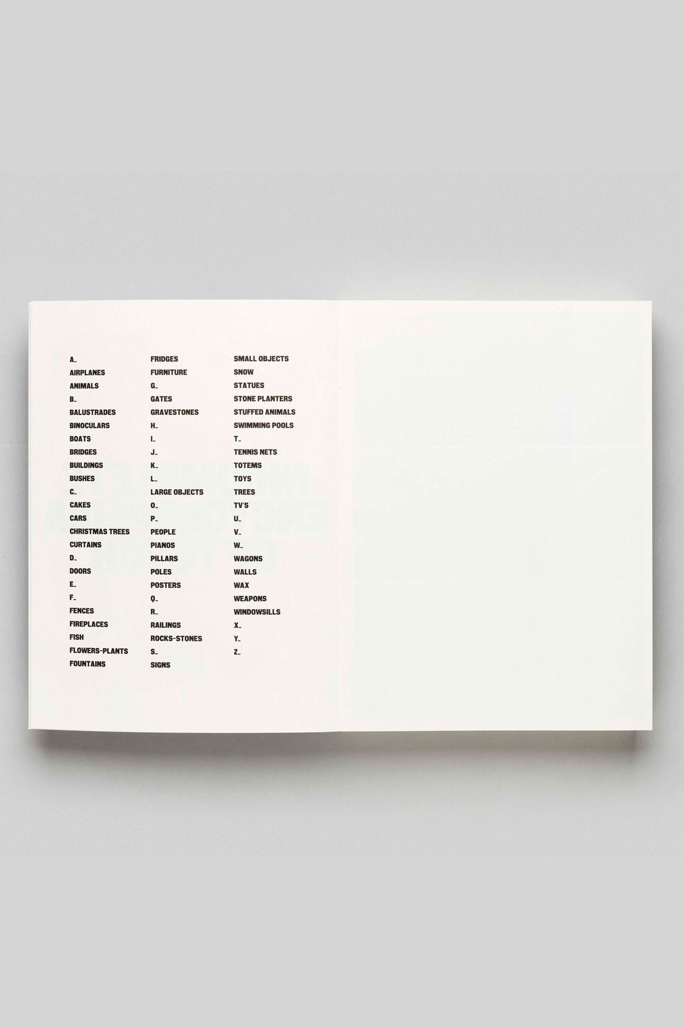 Incomplete Encyclopedia of Touch