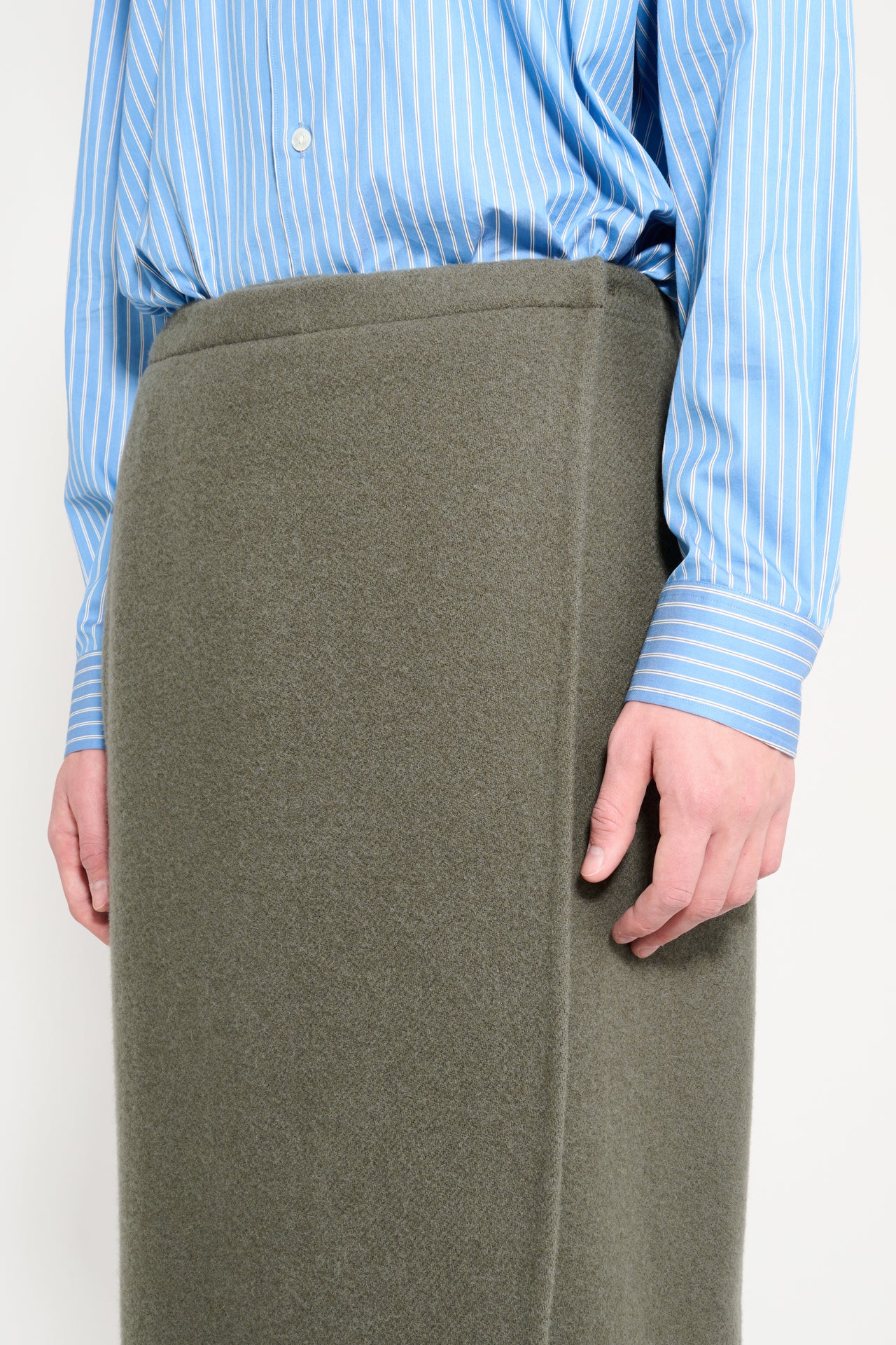 Rier Fleece Wrap Skirt Camoscio