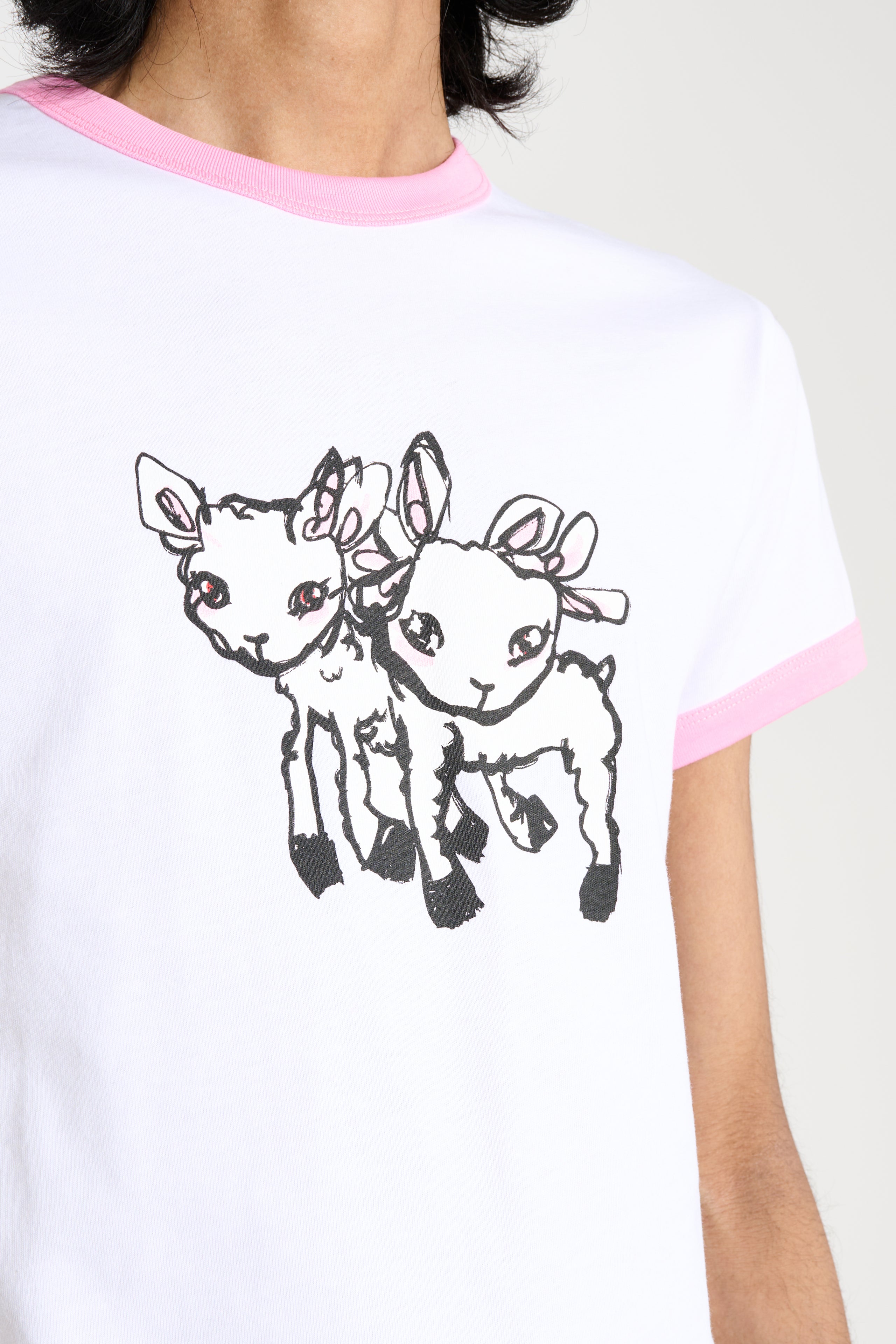 Sky High Farm Eri Print Baby Tee White