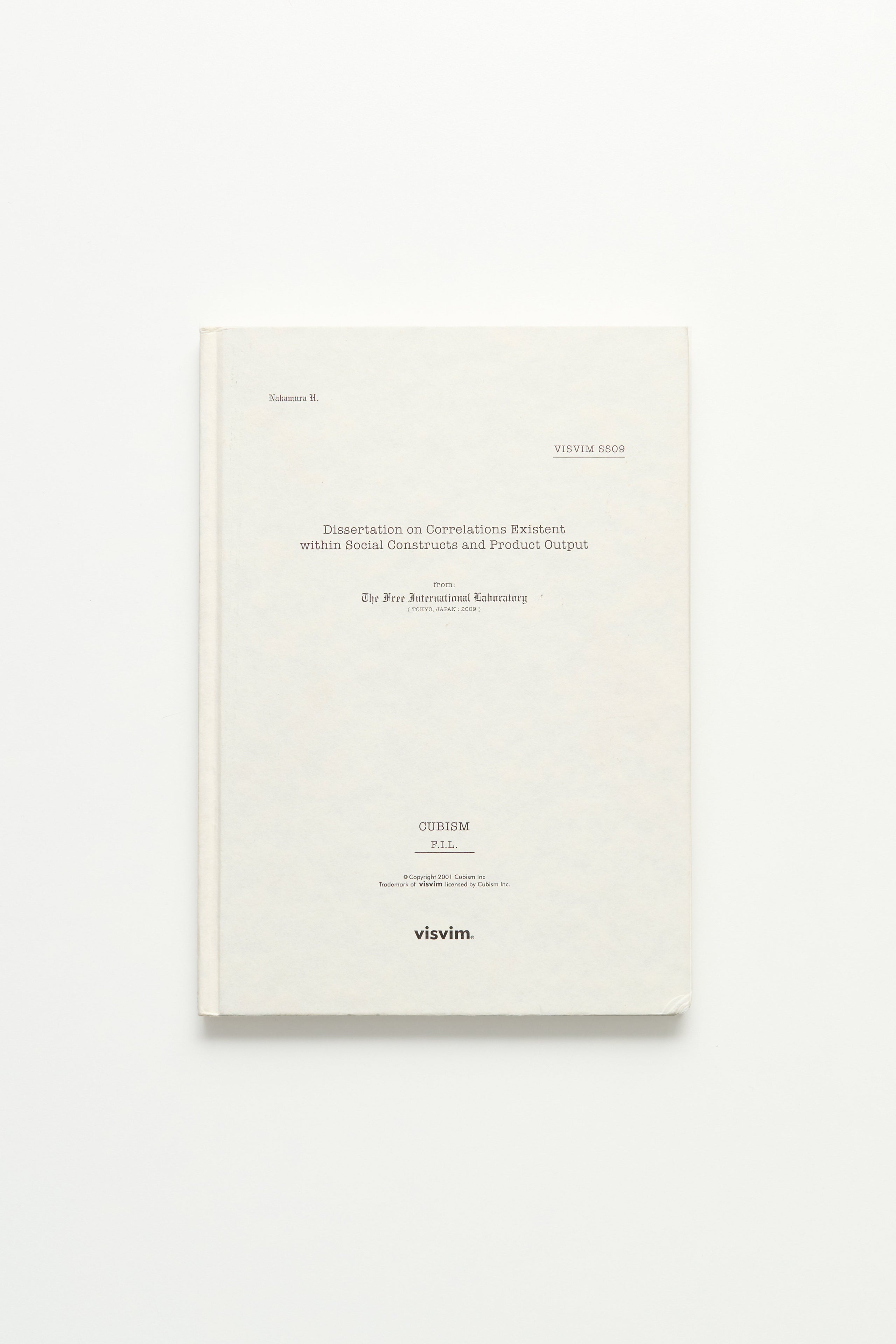 Visvim SS09 Dissertation Book & Exhibition Memorabilia