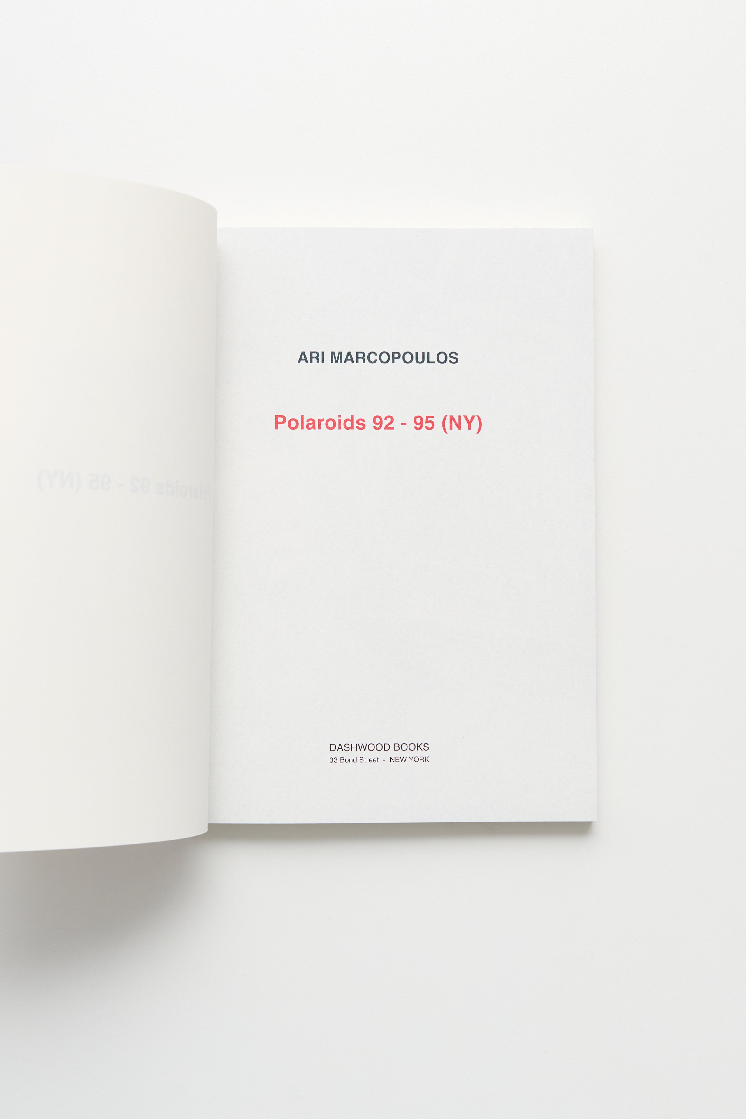 Polaroids 92-95 NY by Ari Marcopoulos