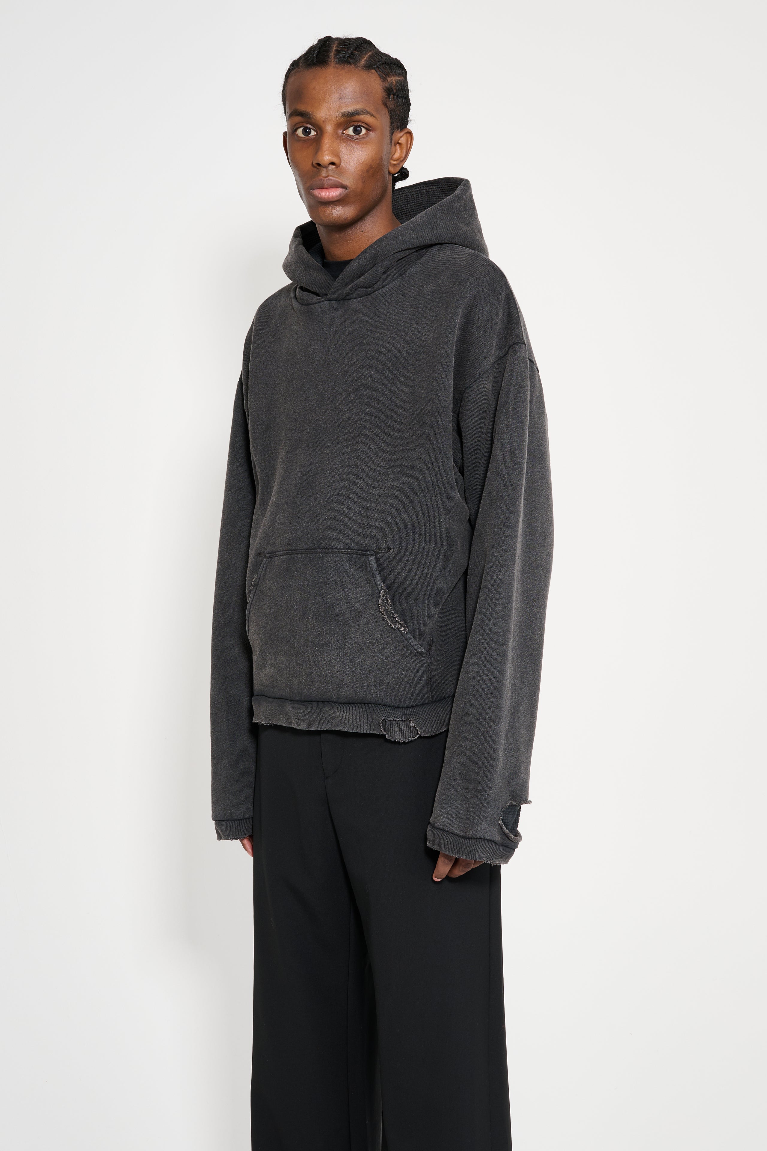Stockholm Surfboard Club Heavyweight Lined Hoodie Mountain Grey