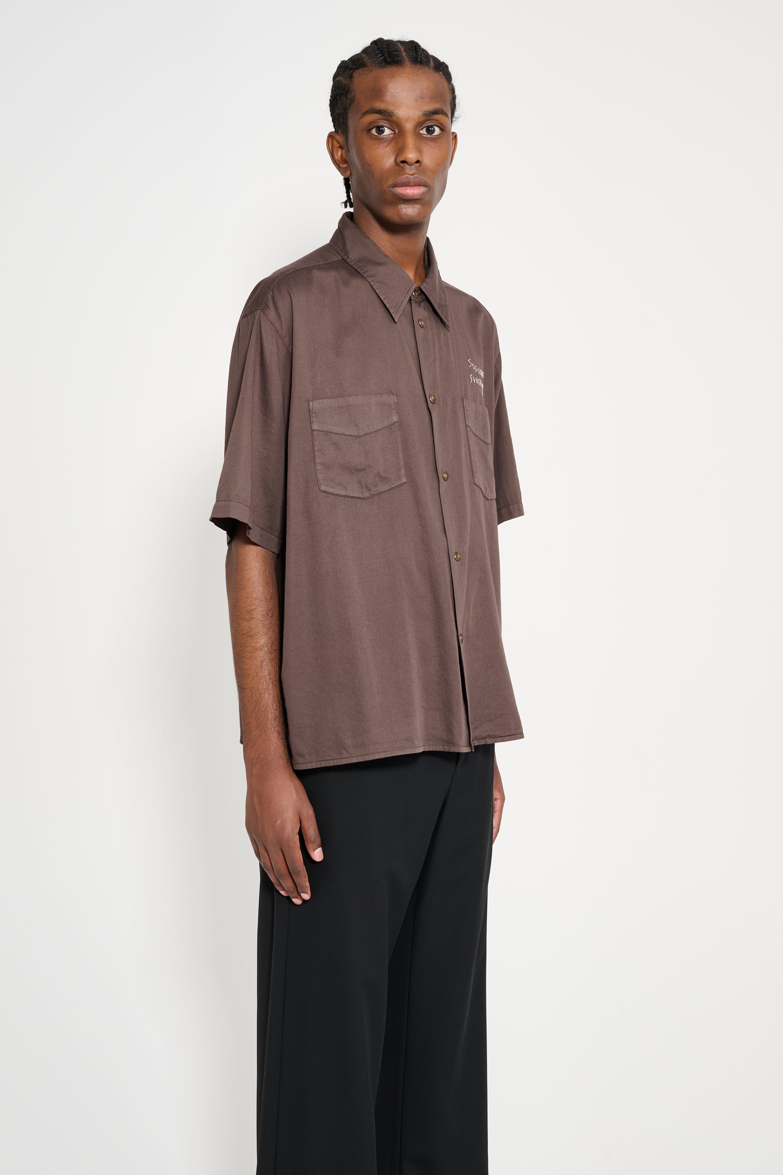 Stockholm Surfboard Club Short Sleeve Shirt Hickory