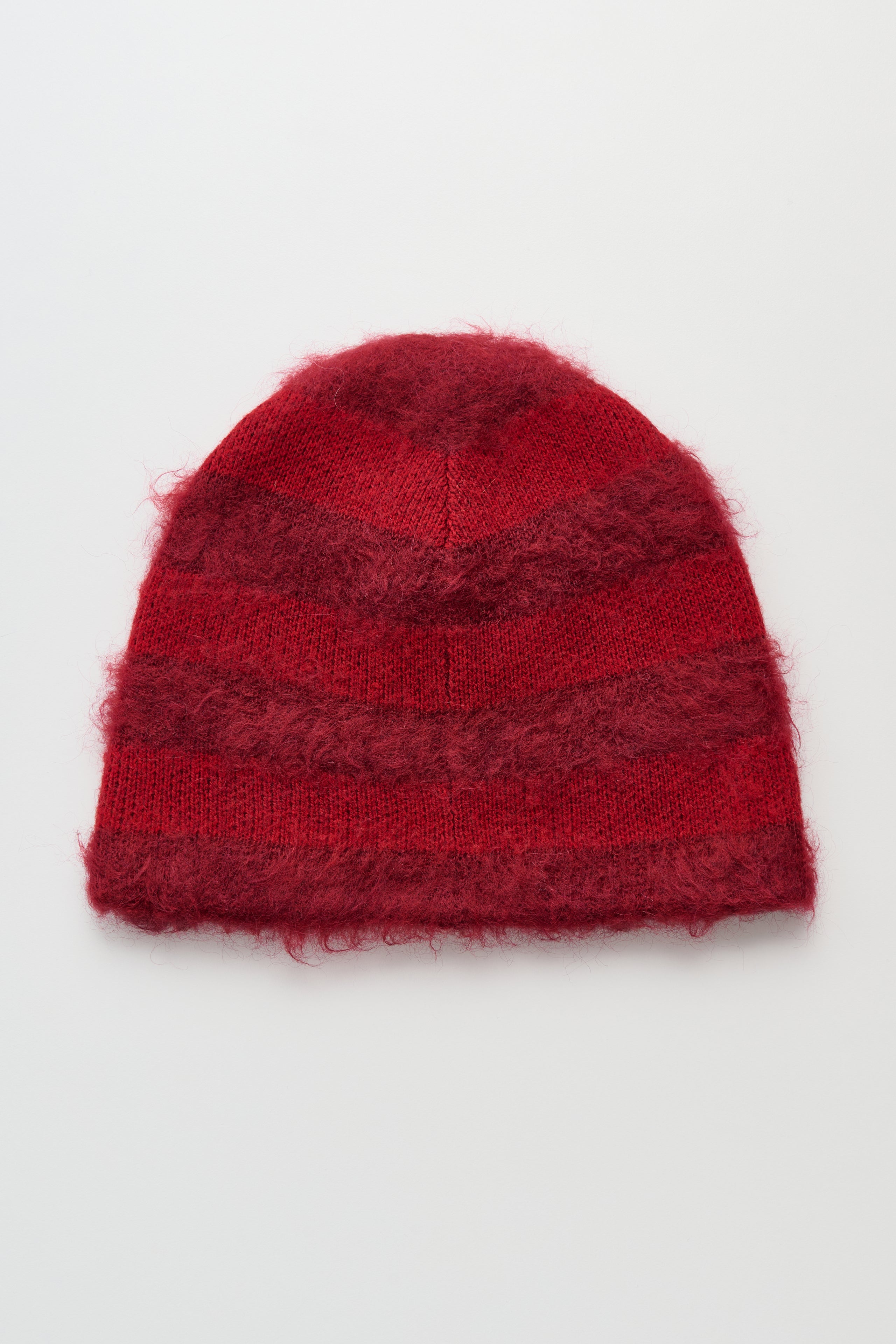 Stockholm Surfboard Club Striped Beanie Gas Red