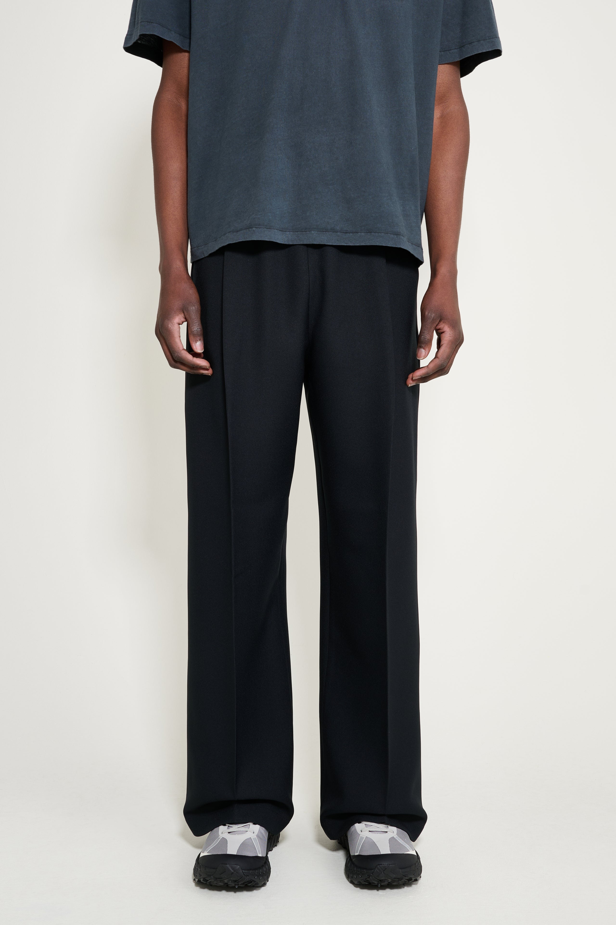 Stockholm Surfboard Club Elaine Relaxed Fit Trousers Black