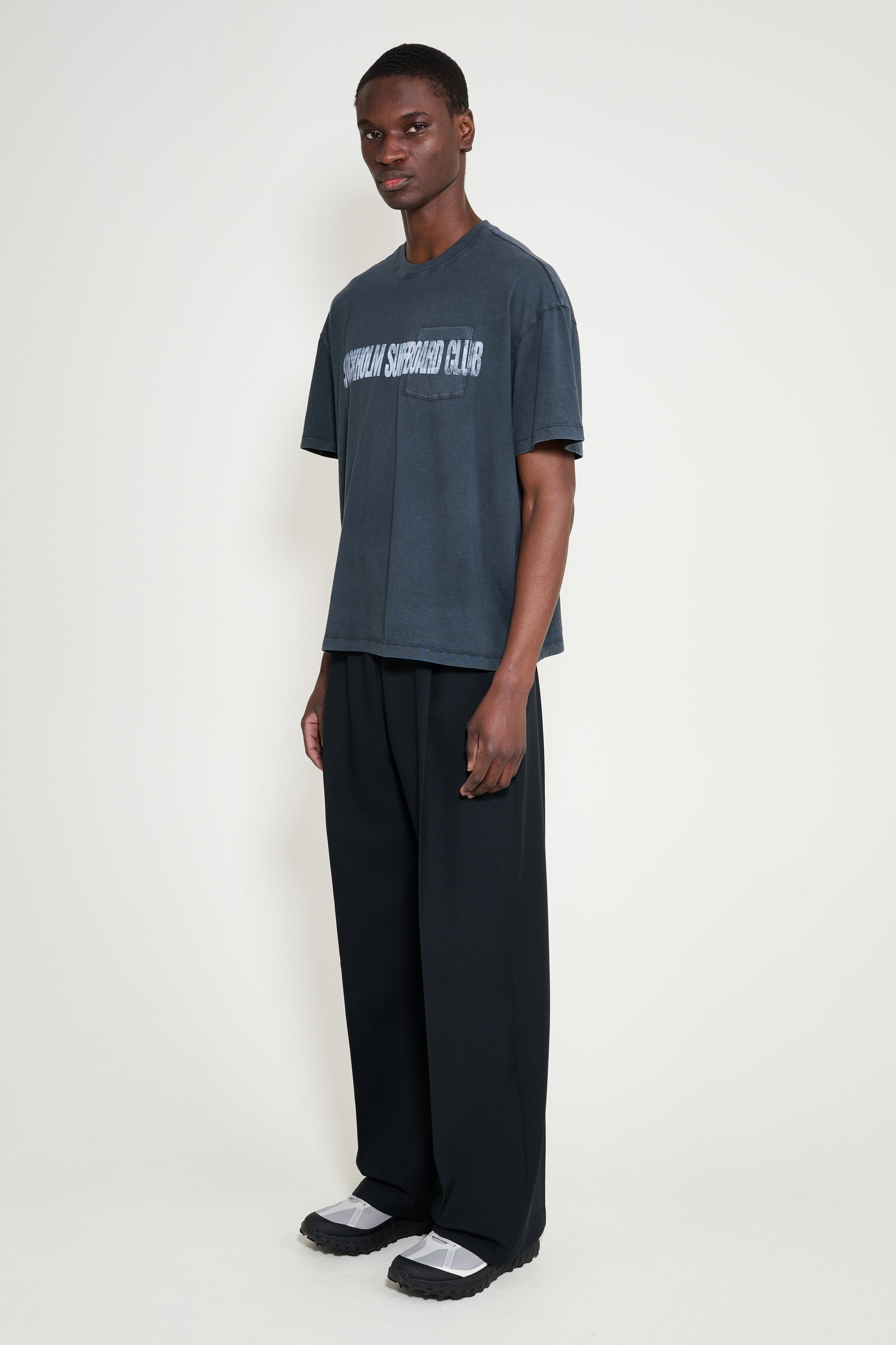 Stockholm Surfboard Club Elaine Relaxed Fit Trousers Black