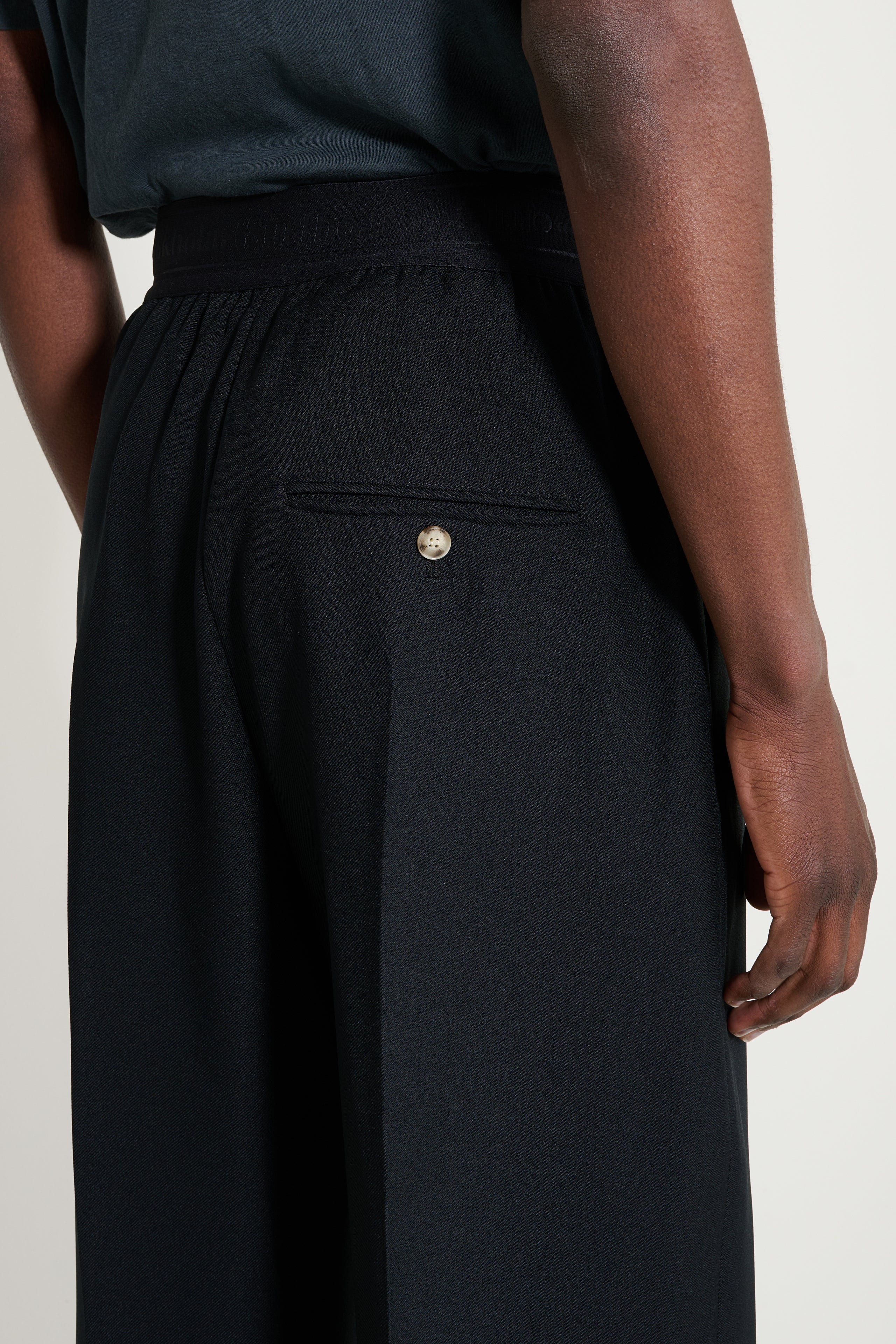 Stockholm Surfboard Club Elaine Relaxed Fit Trousers Black