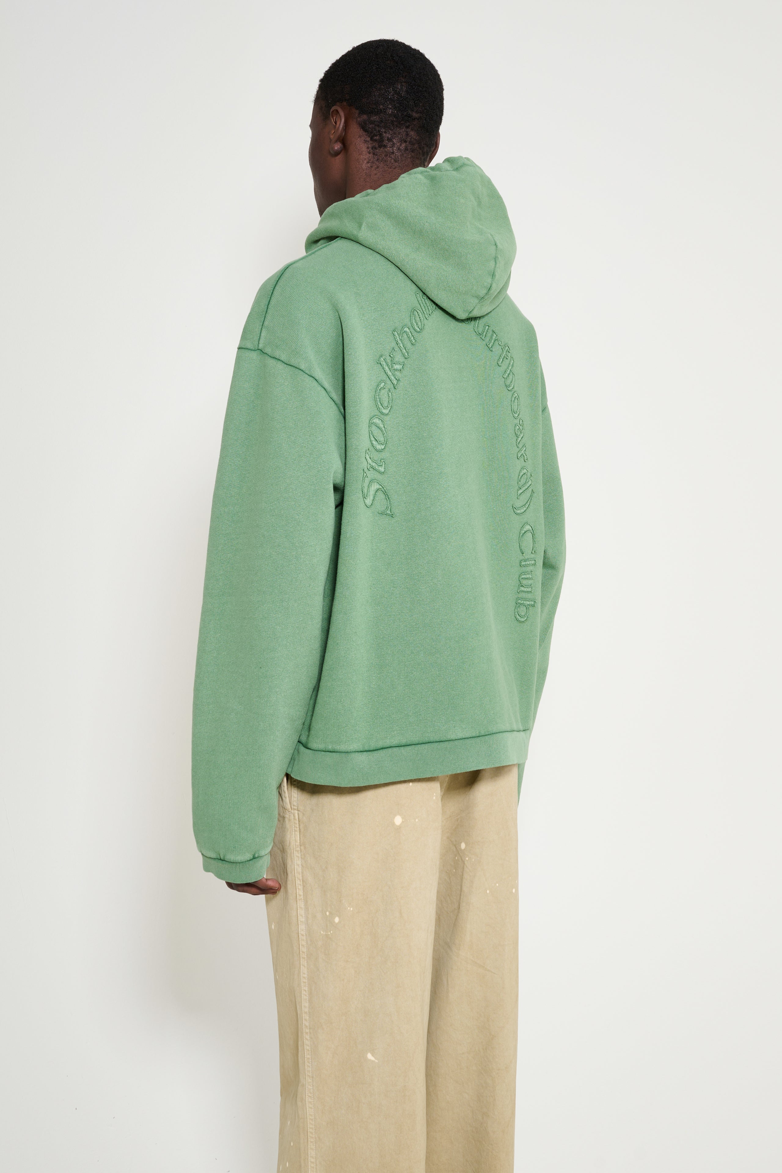 Stockholm Surfboard Club Ulf Logo Hoodie Green Mile