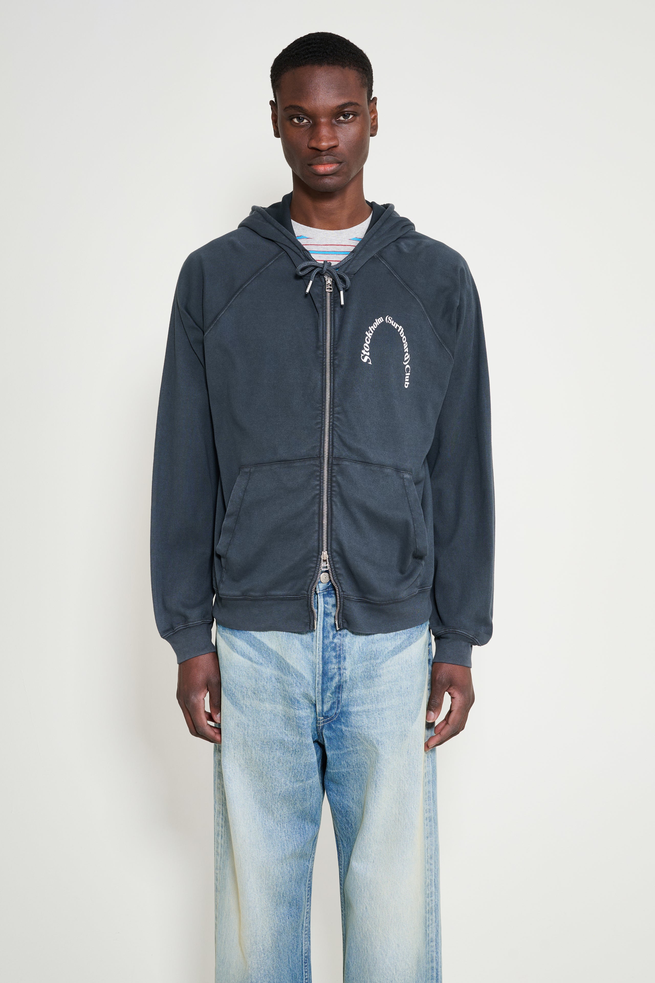 Stockholm Surfboard Club Petite Hoodie Black / Grey