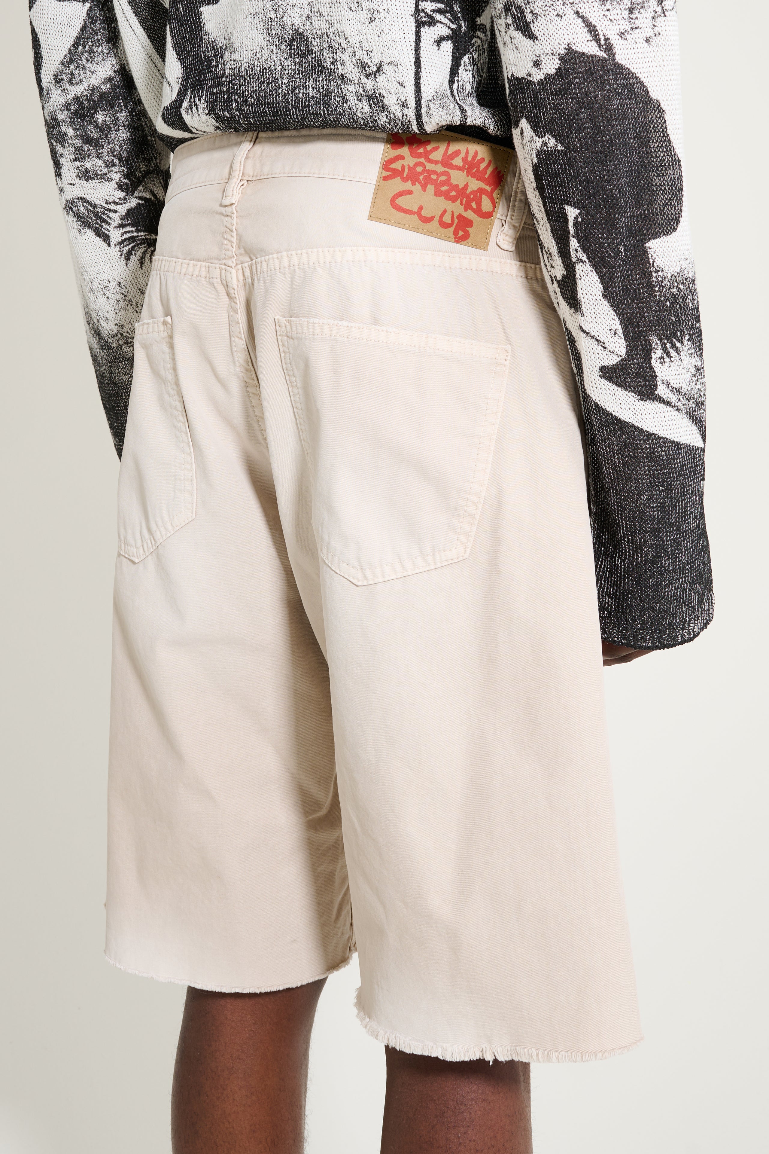 Stockholm Surfboard Club Half Chino Shorts Beige