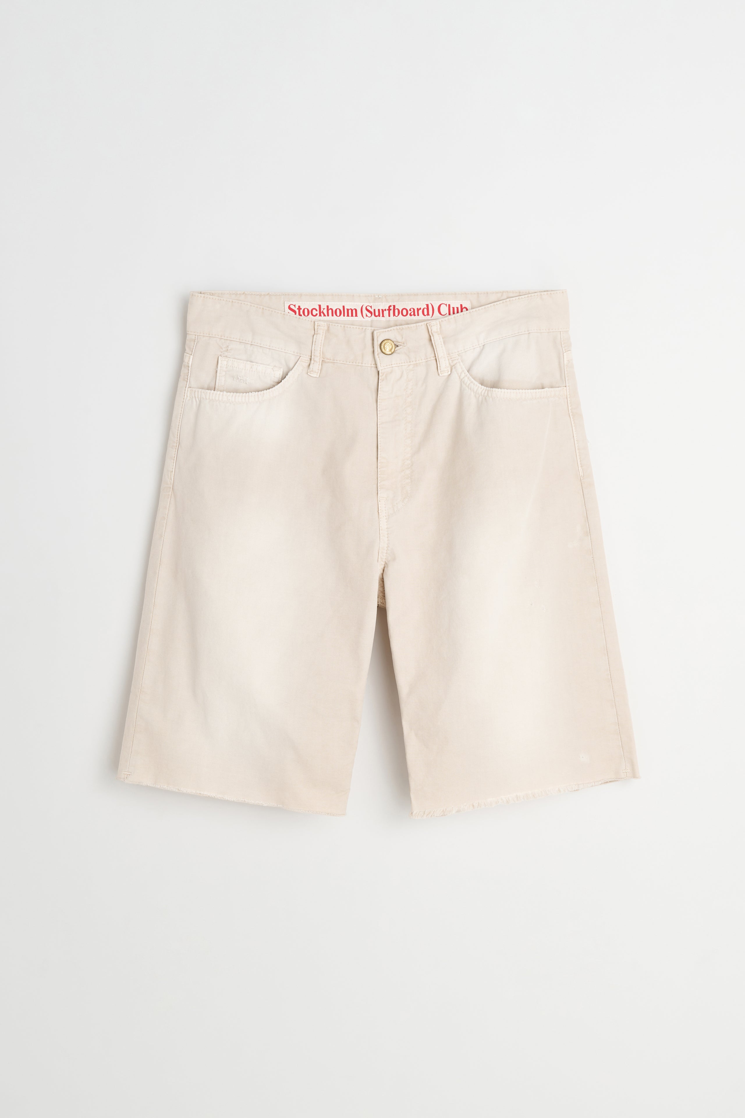 Stockholm Surfboard Club Half Chino Shorts Beige