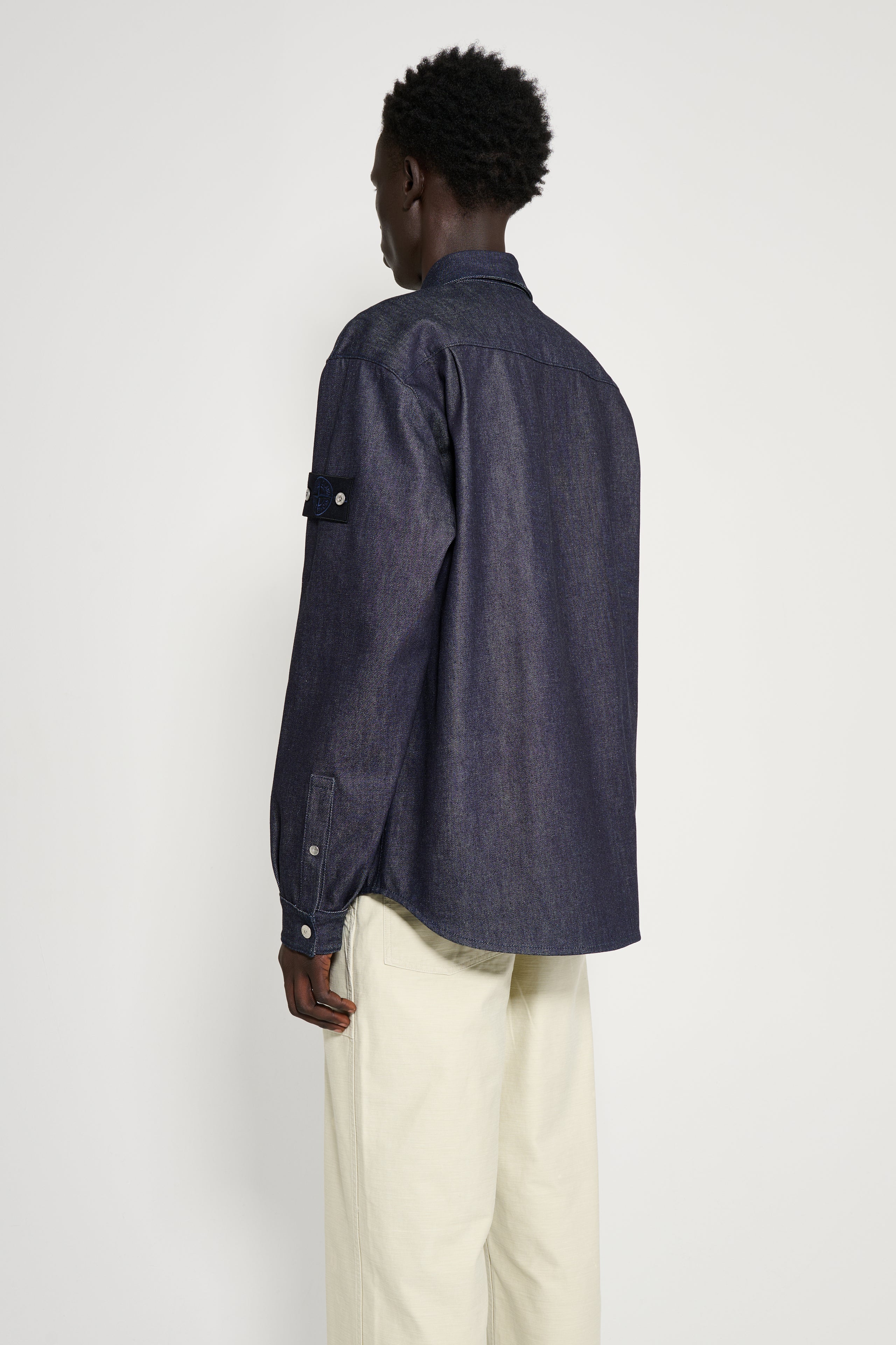 Stone Island Denim Research Raw Shirt Indigo